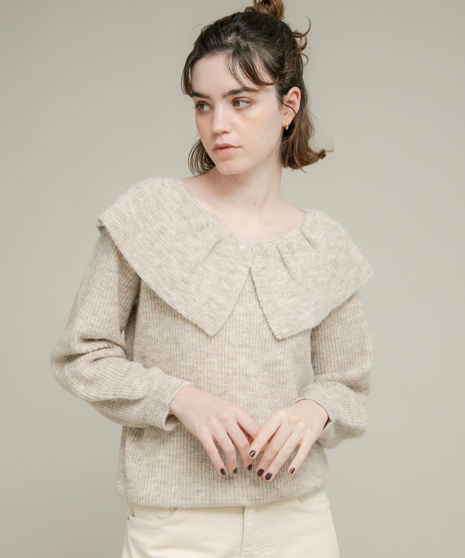 WEB限定』フリルカラーアゼニット(Free グレー): トップス｜URBAN