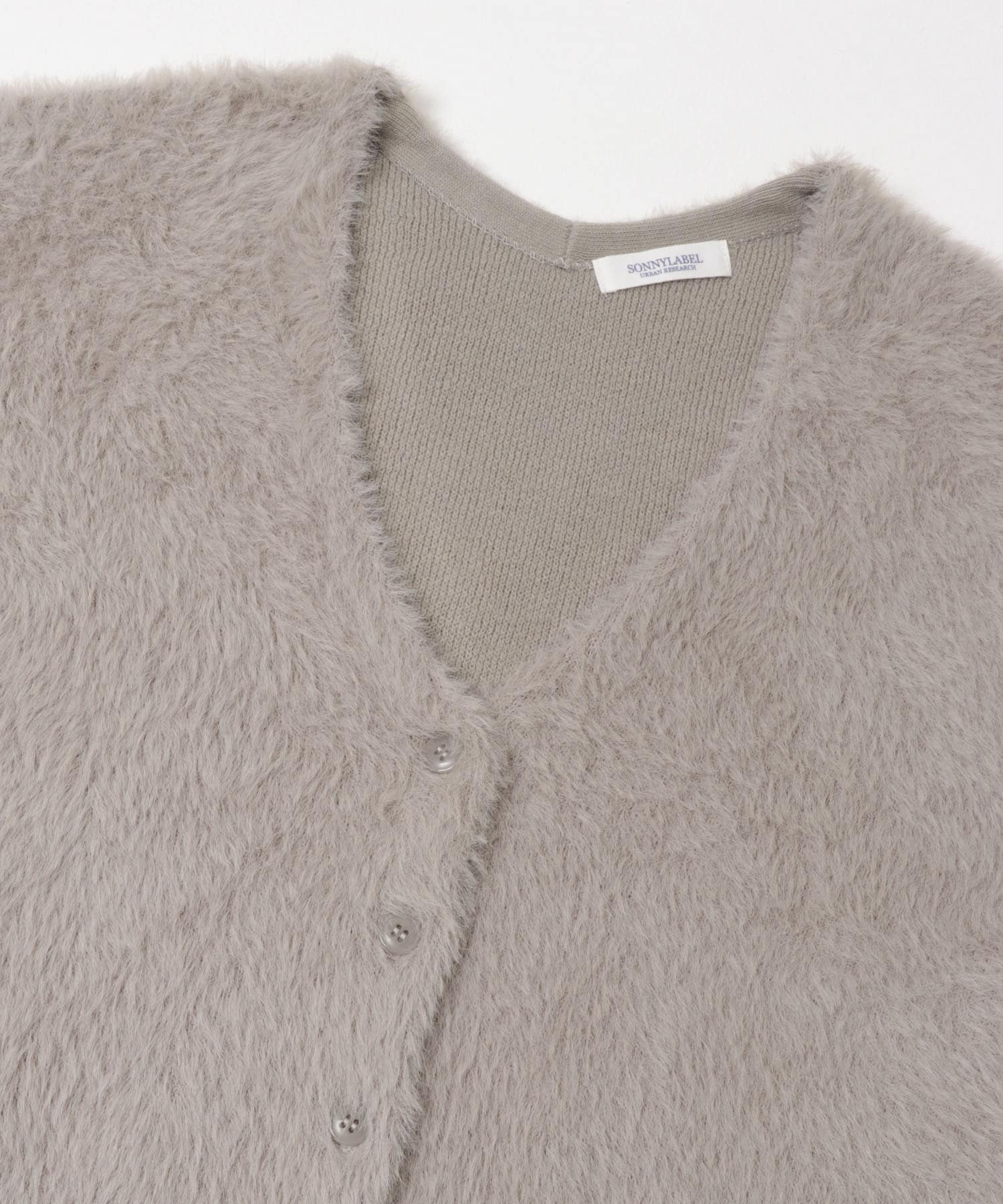 フェザーダブルフェイスカーディガン ベージュ FREE