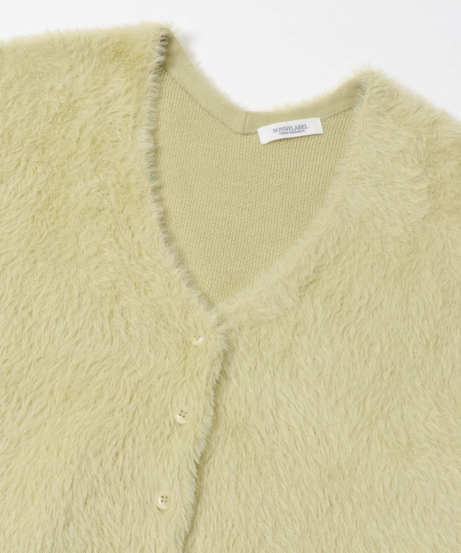 フェザーダブルフェイスカーディガン ミント FREE