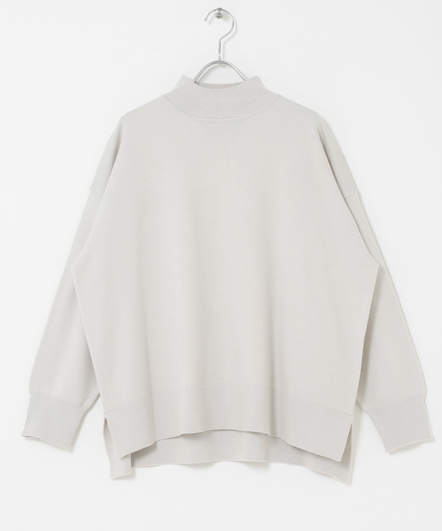 『UR TECH』サイドスリットプルオーバー グレー Free