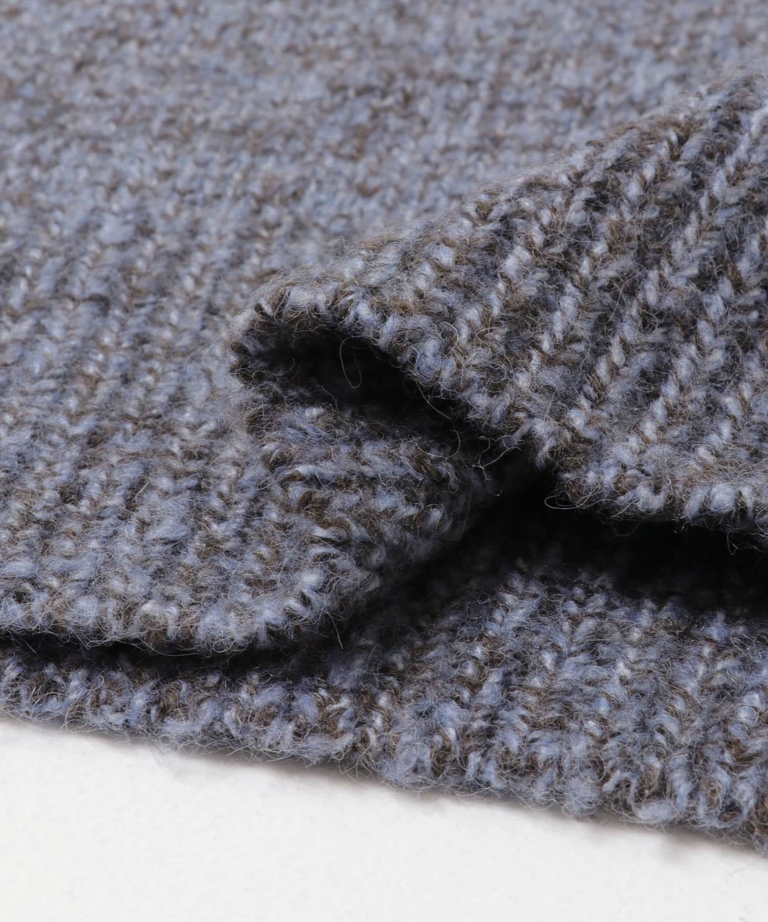 Wフェイス2wayニットプルオーバー ブルー系 Free