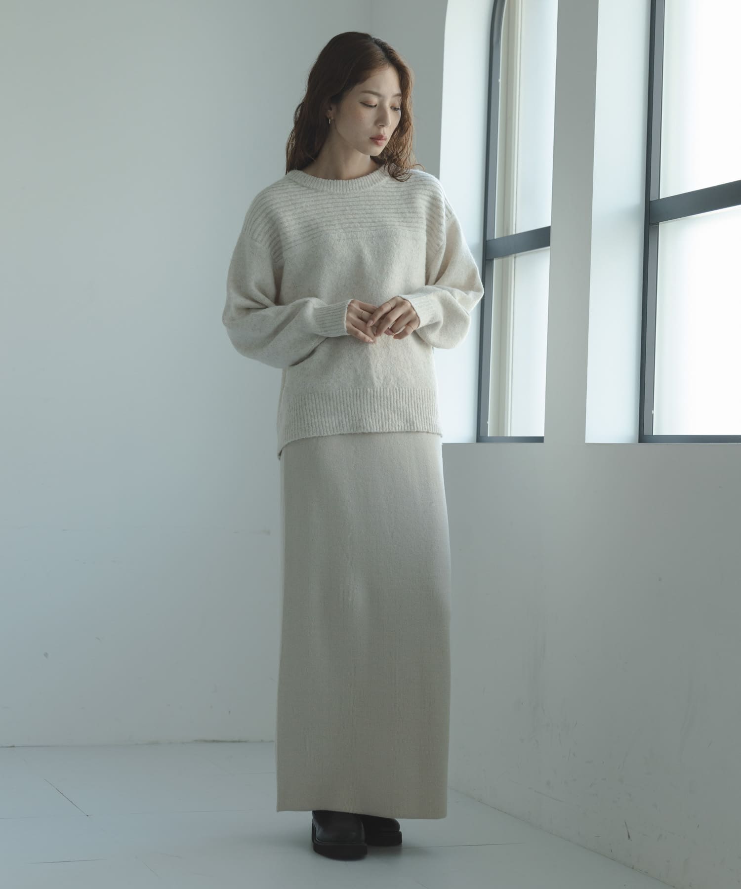 Wフェイス2wayニットプルオーバー(Free グレー系): トップス｜URBAN