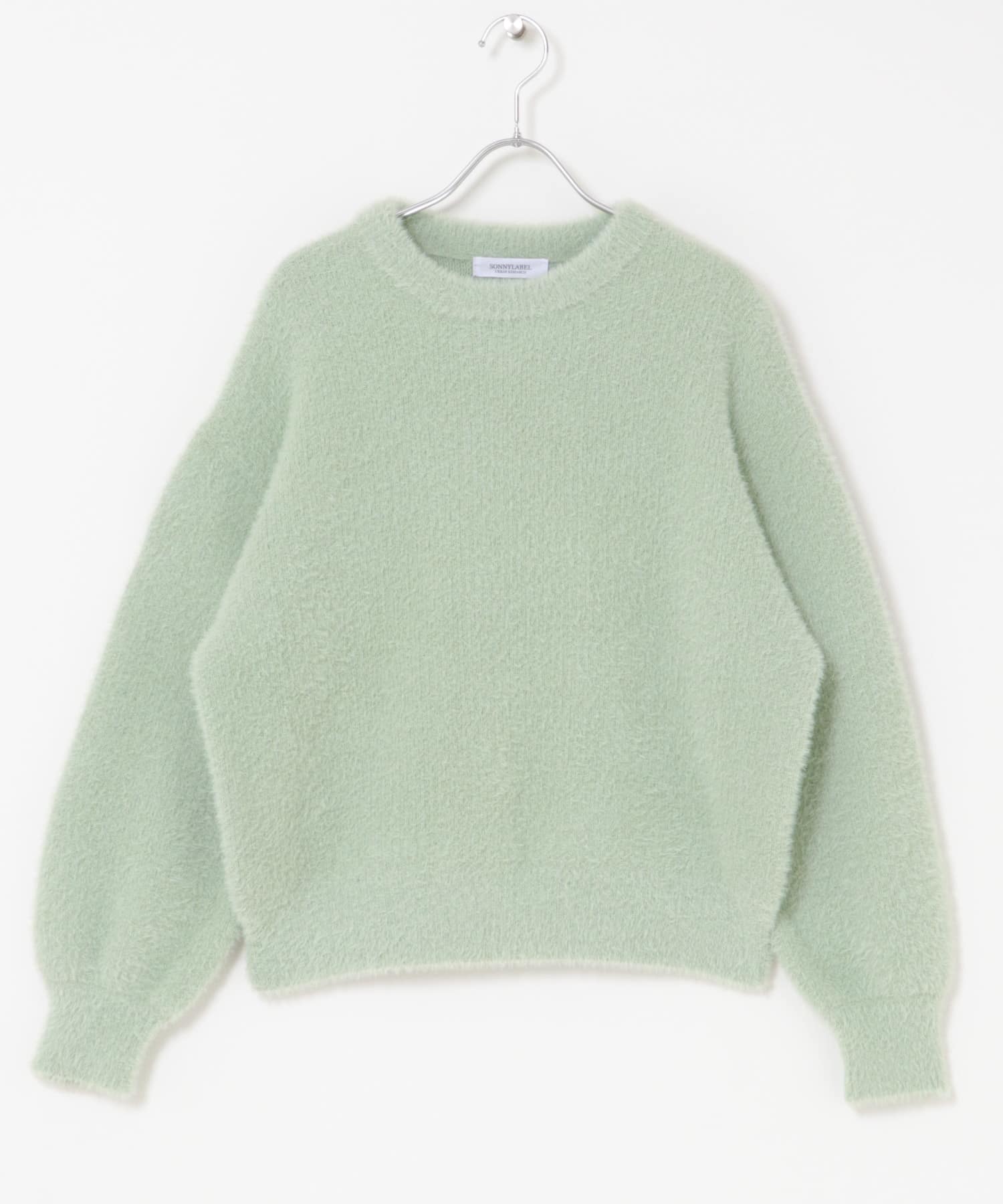 ミニフェザーWフェイスニットプルオーバー ミント Free