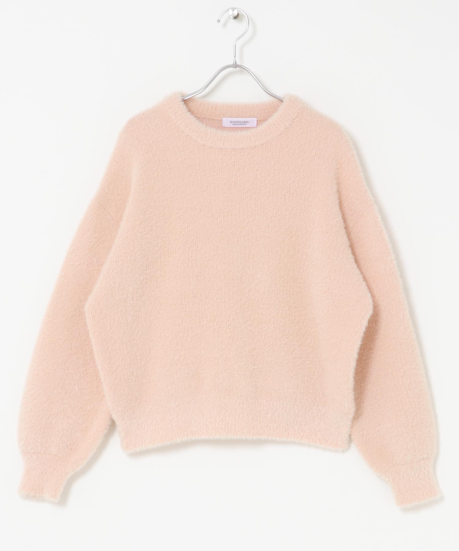 ミニフェザーWフェイスニットプルオーバー L.ピンク Free