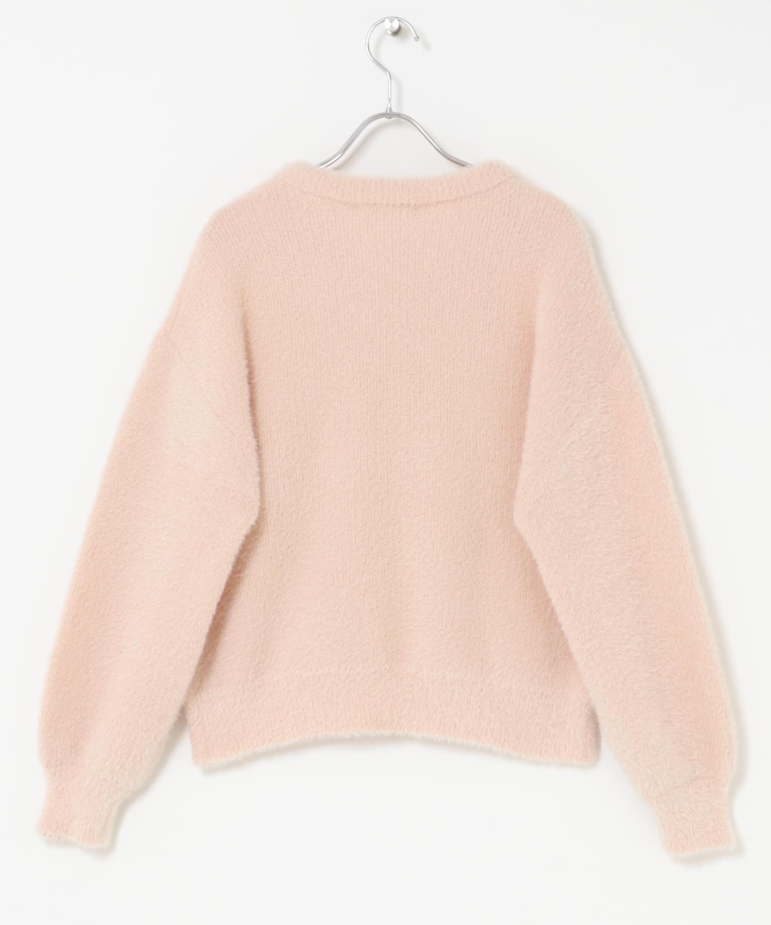 ミニフェザーWフェイスニットプルオーバー L.ピンク Free