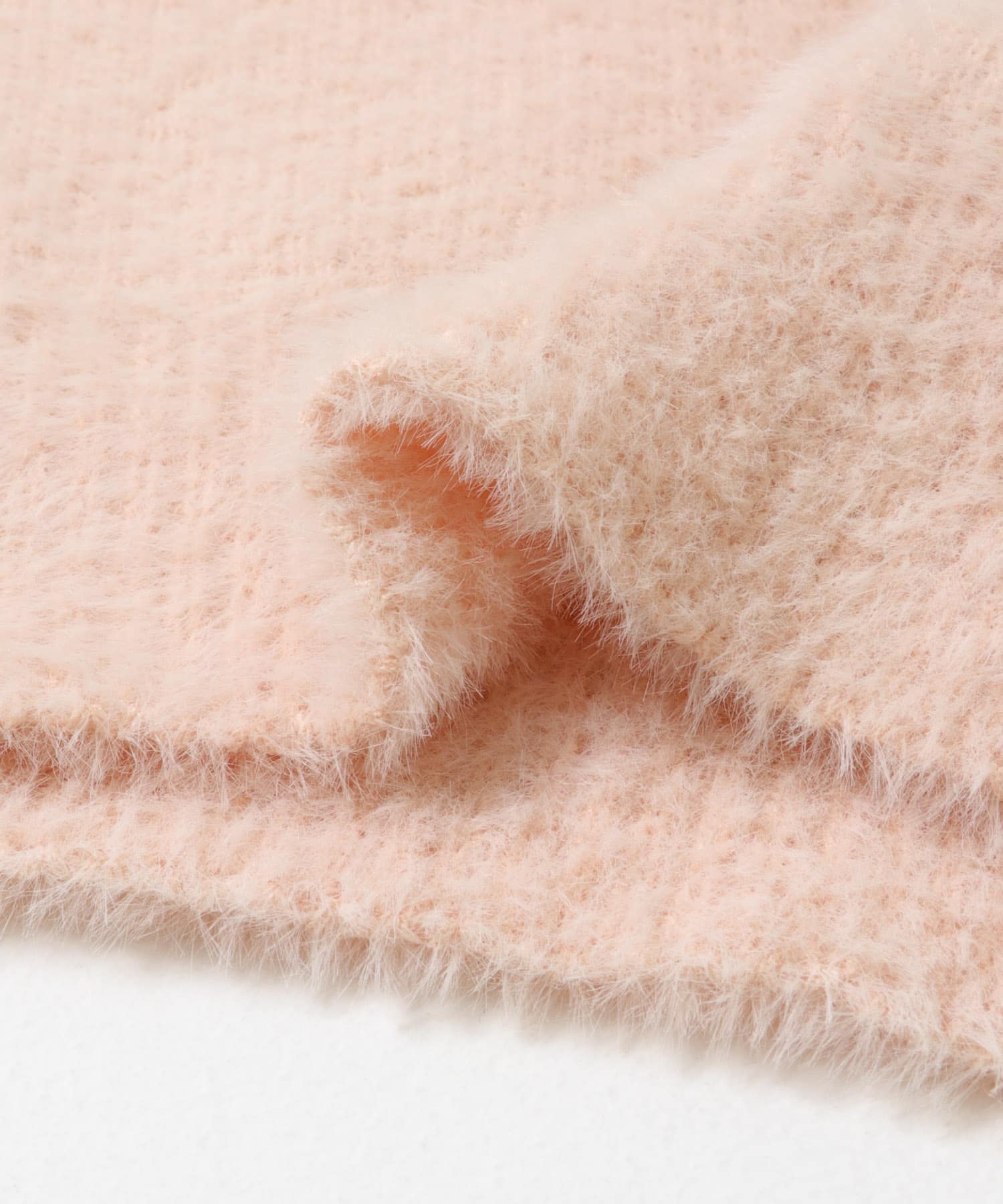 ミニフェザーWフェイスニットプルオーバー L.ピンク Free