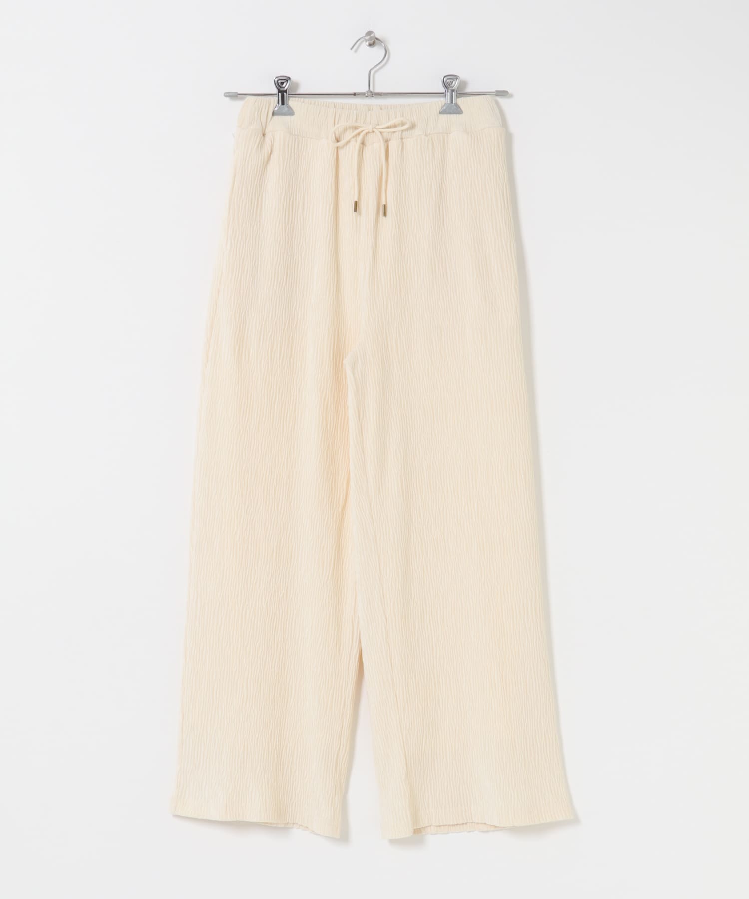 ベロアプリーツイージーカットパンツ エクリュ Free