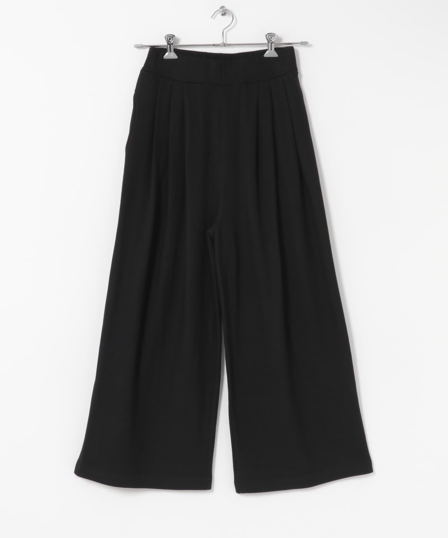 カットタックイージーパンツ ブラック 36