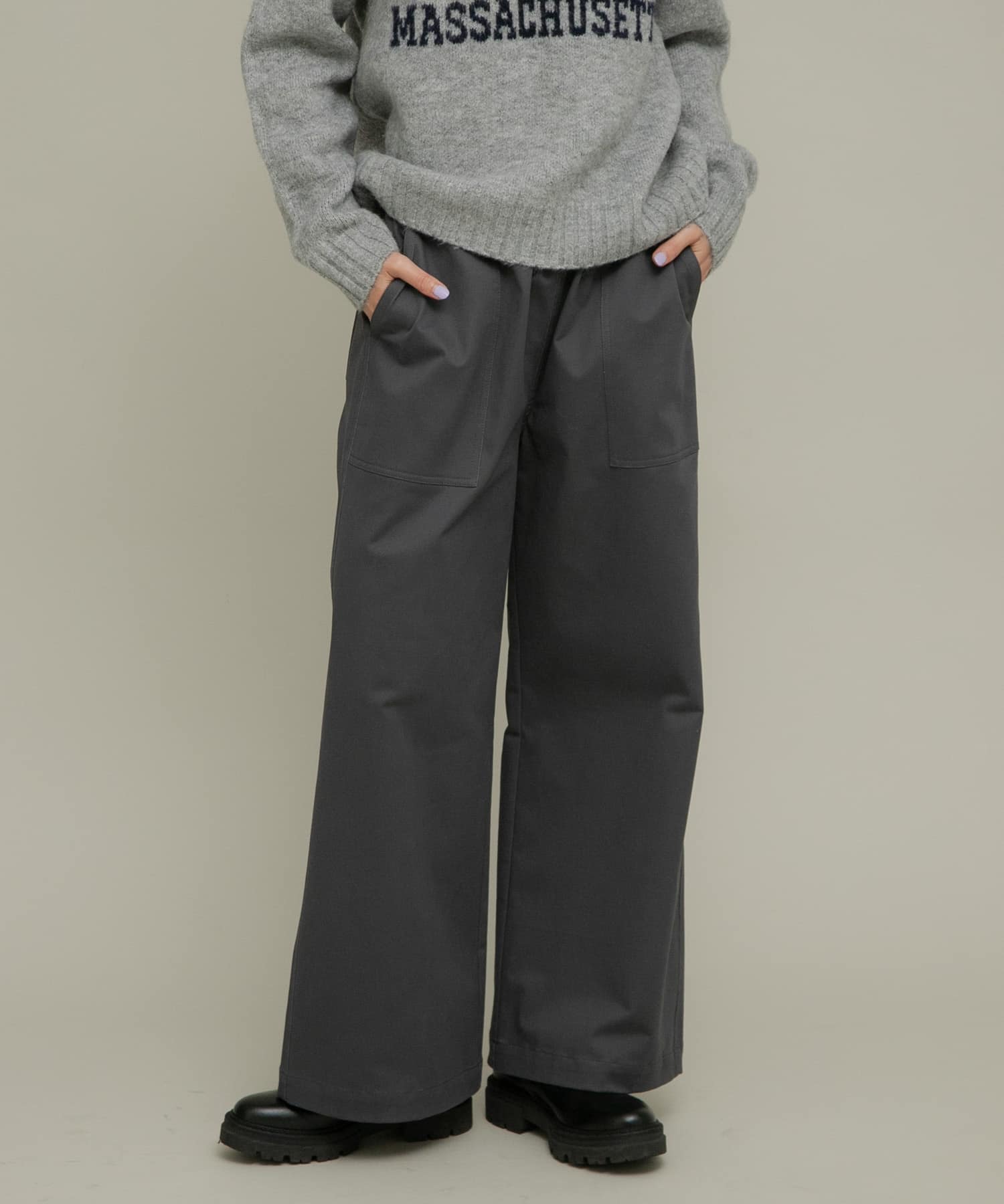 コットンベイカーイージーパンツ