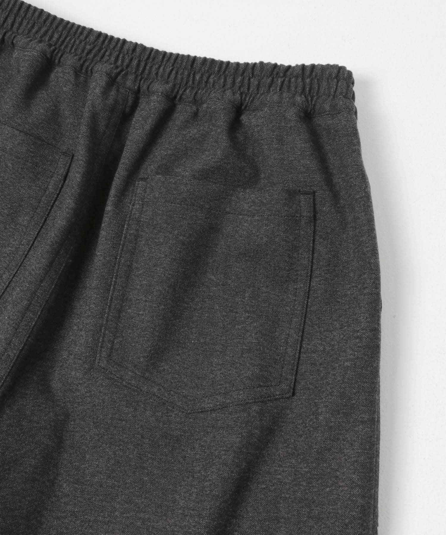 デニムライクアソートベイカーイージーパンツ チャコール 36