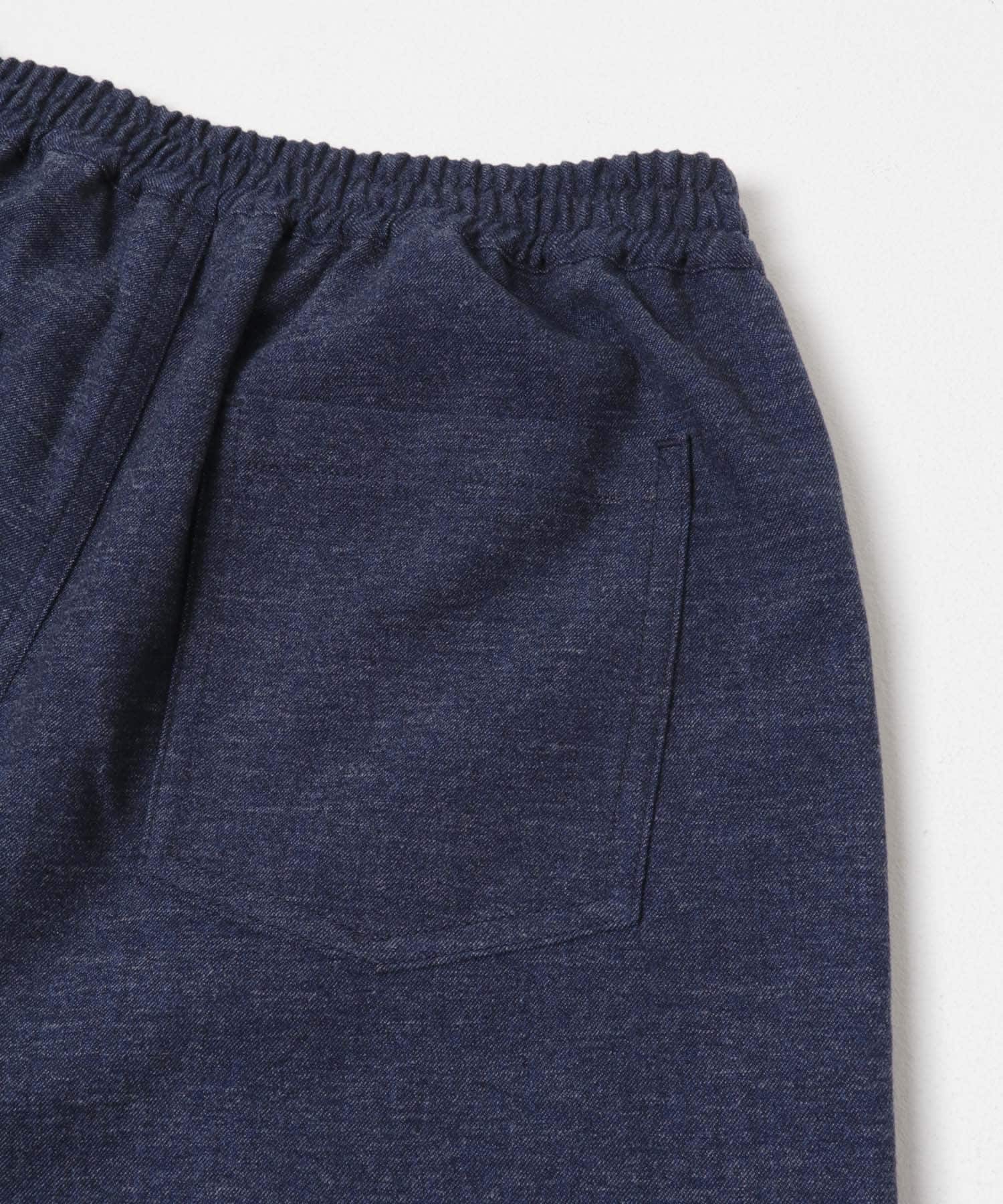 デニムライクアソートベイカーイージーパンツ インディゴ 36