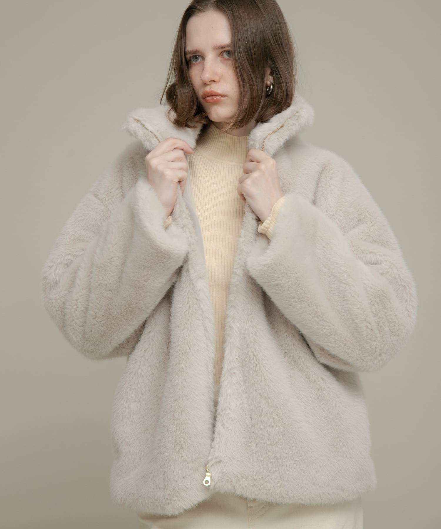 ミンクライクファーブルゾン