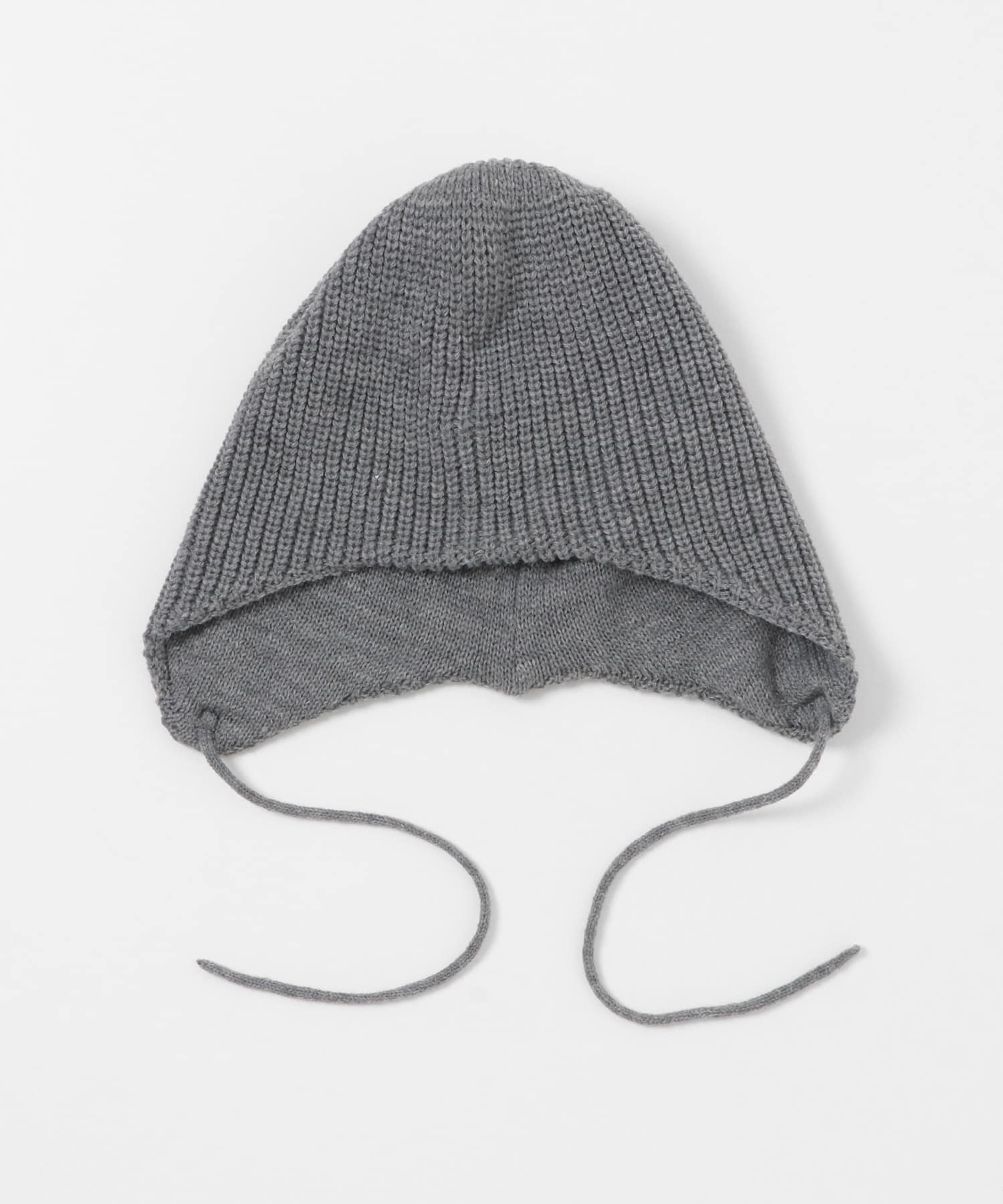 イヤーニットキャップ グレー One