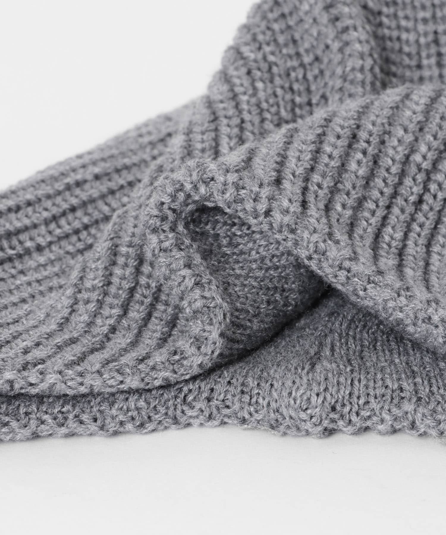 イヤーニットキャップ グレー One