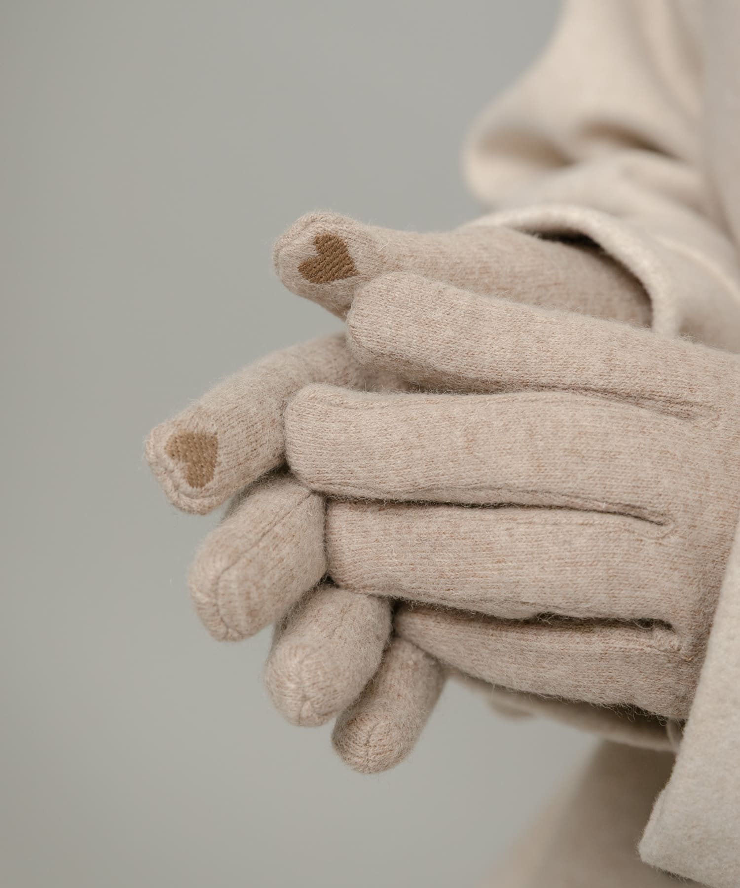 ウールミックスニットグローブ