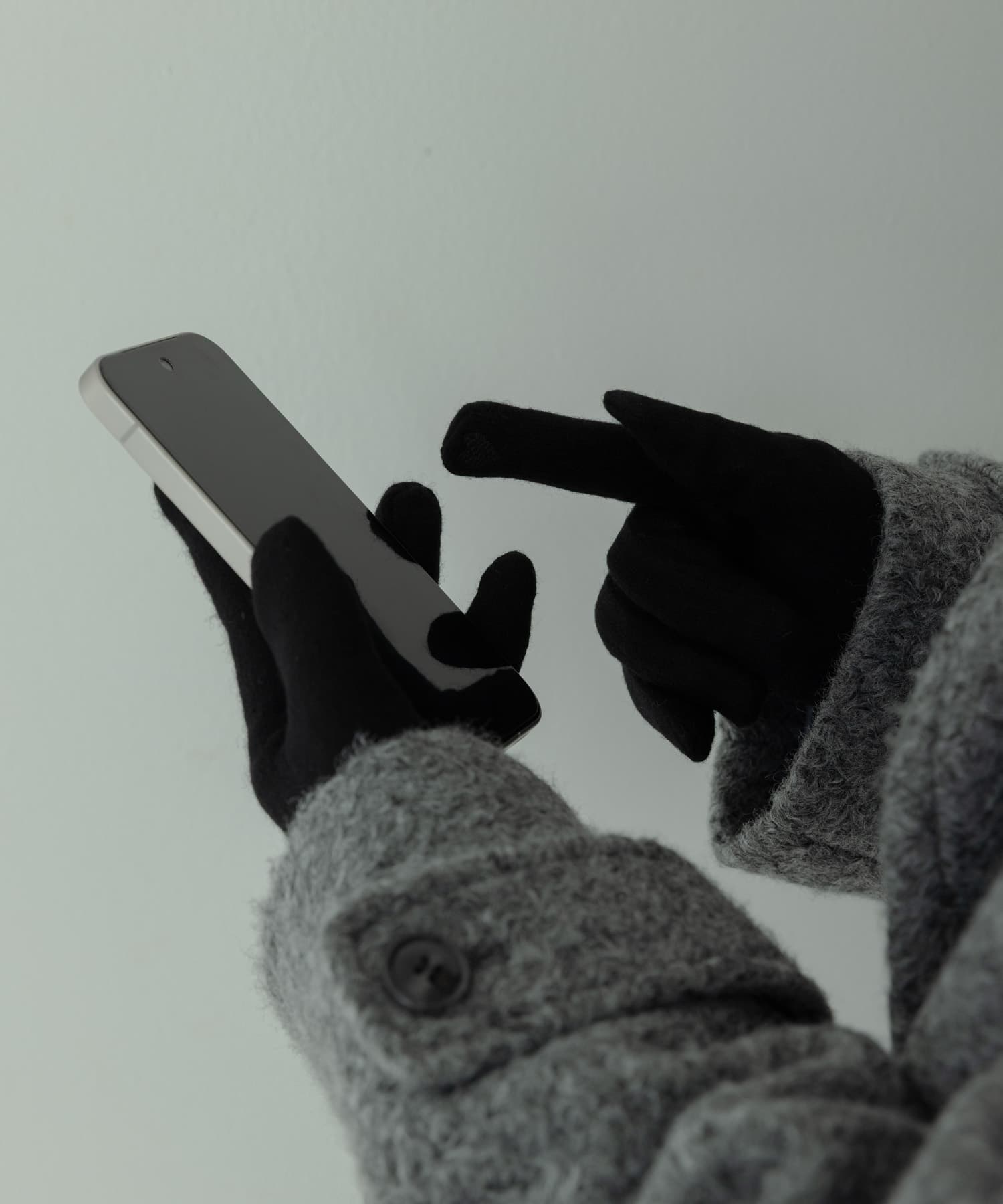 ウールミックスニットグローブ