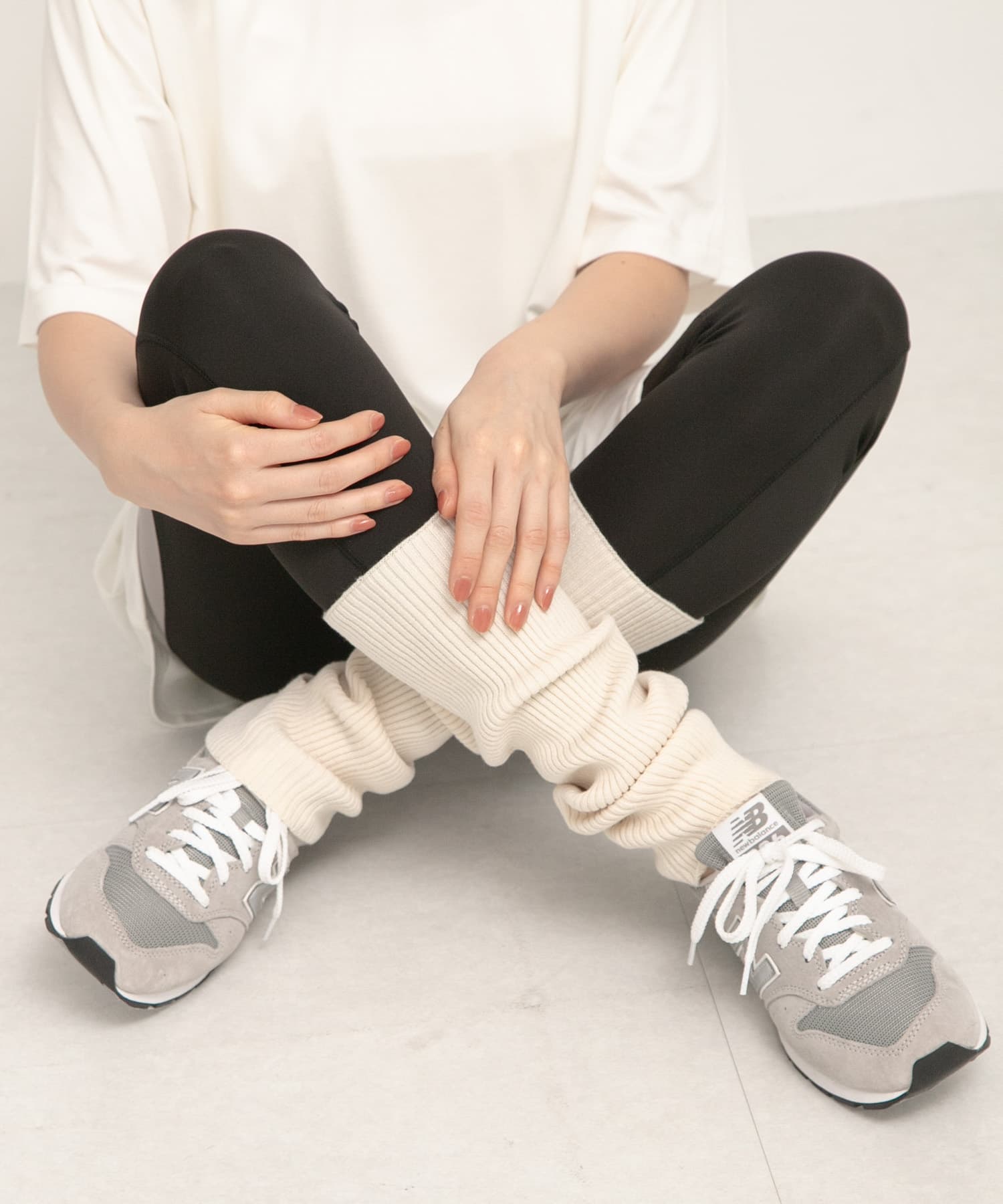 SLAB　2way Leg Warmer アイボリー one