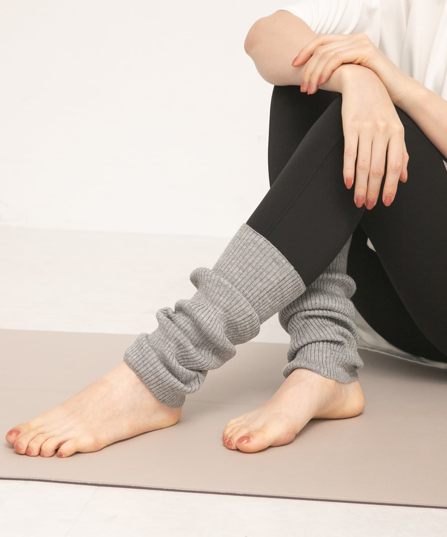 SLAB　2way Leg Warmer 杢グレー one