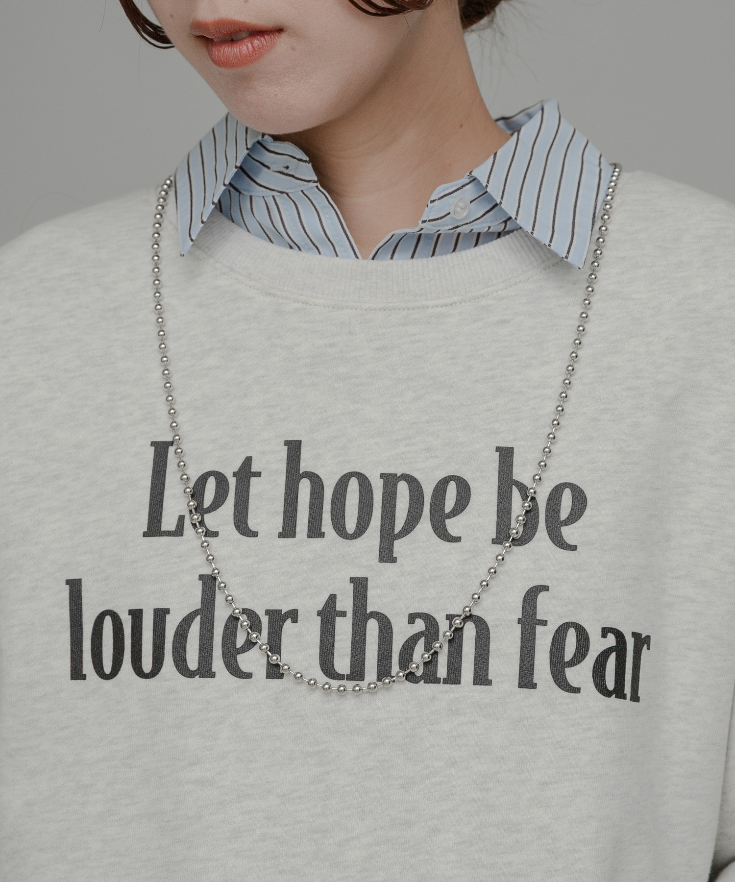 ロングボールチェーンネックレス