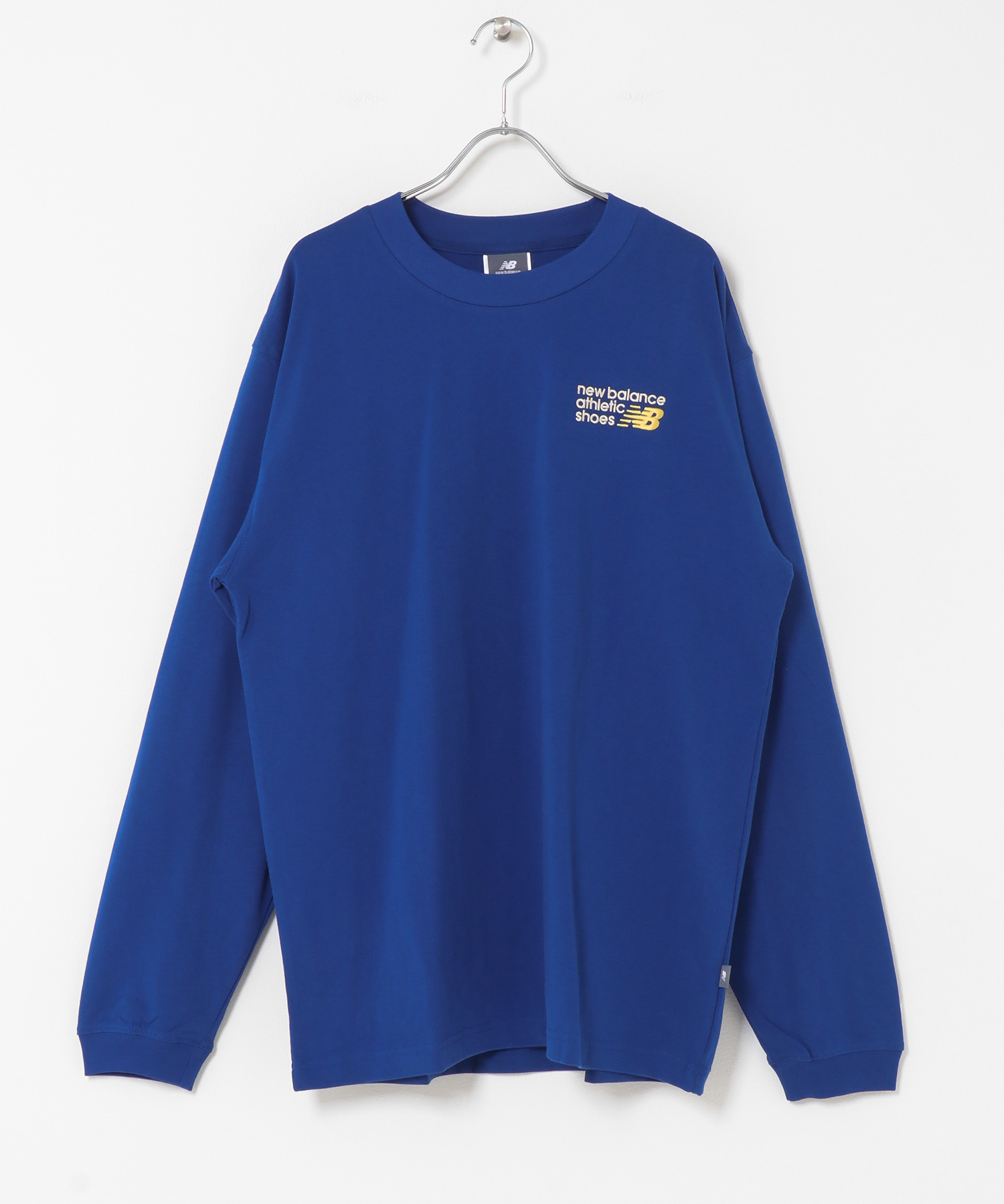 NEW BALANCE　プレミアムロゴロングスリーブ ブルー M