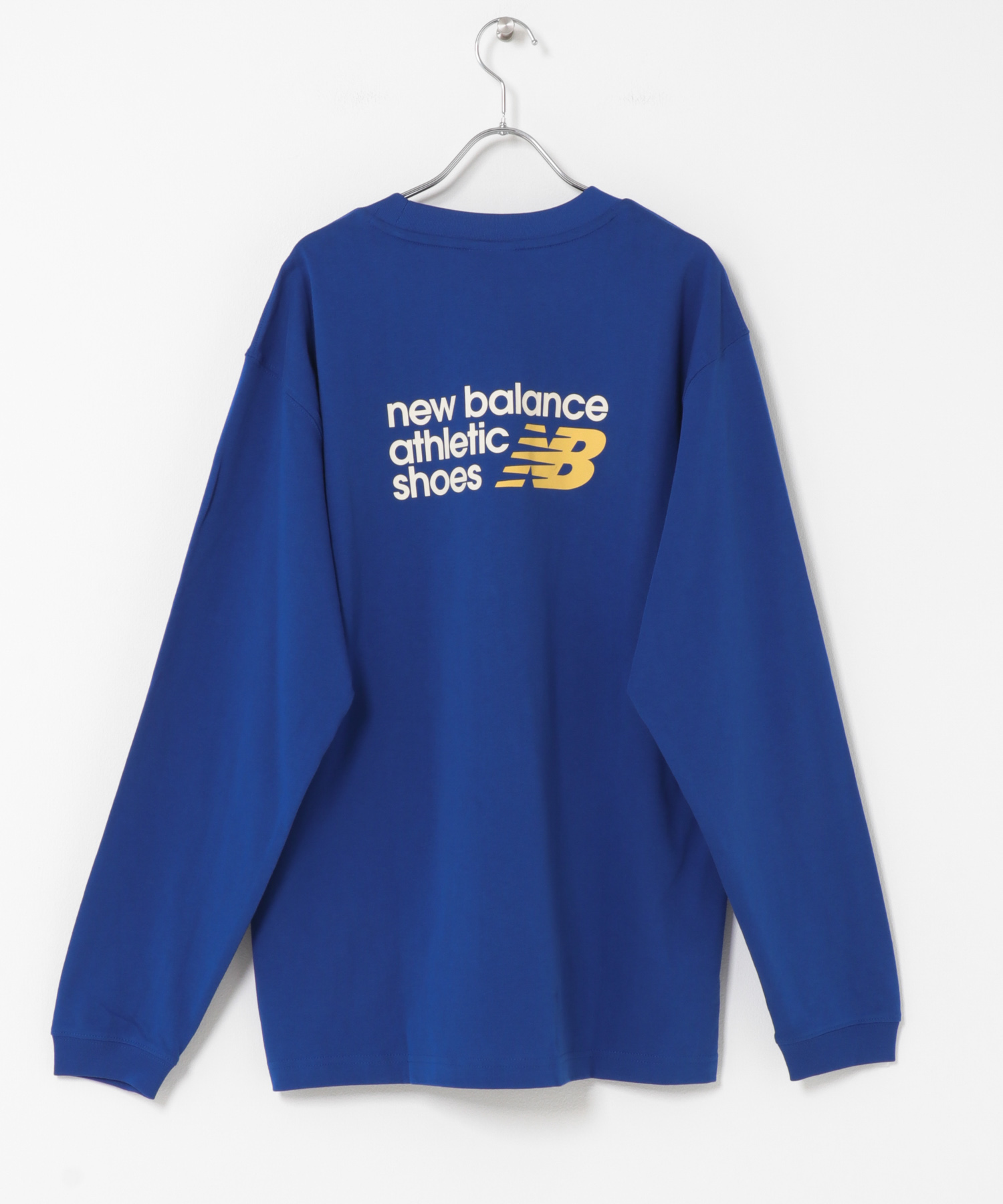 NEW BALANCE　プレミアムロゴロングスリーブ ブルー M
