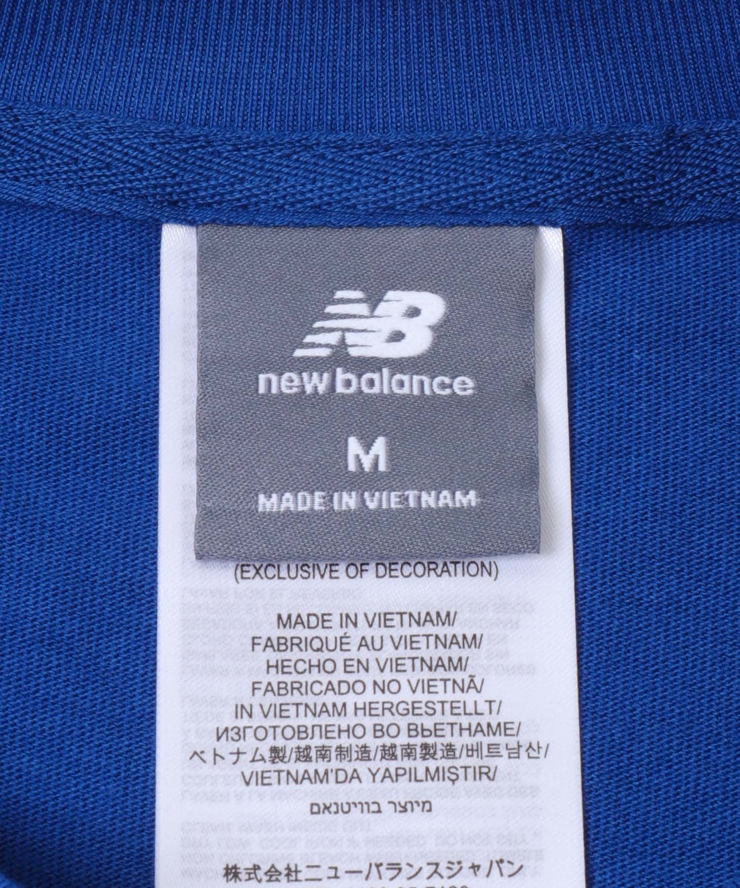 NEW BALANCE　プレミアムロゴロングスリーブ ブルー M