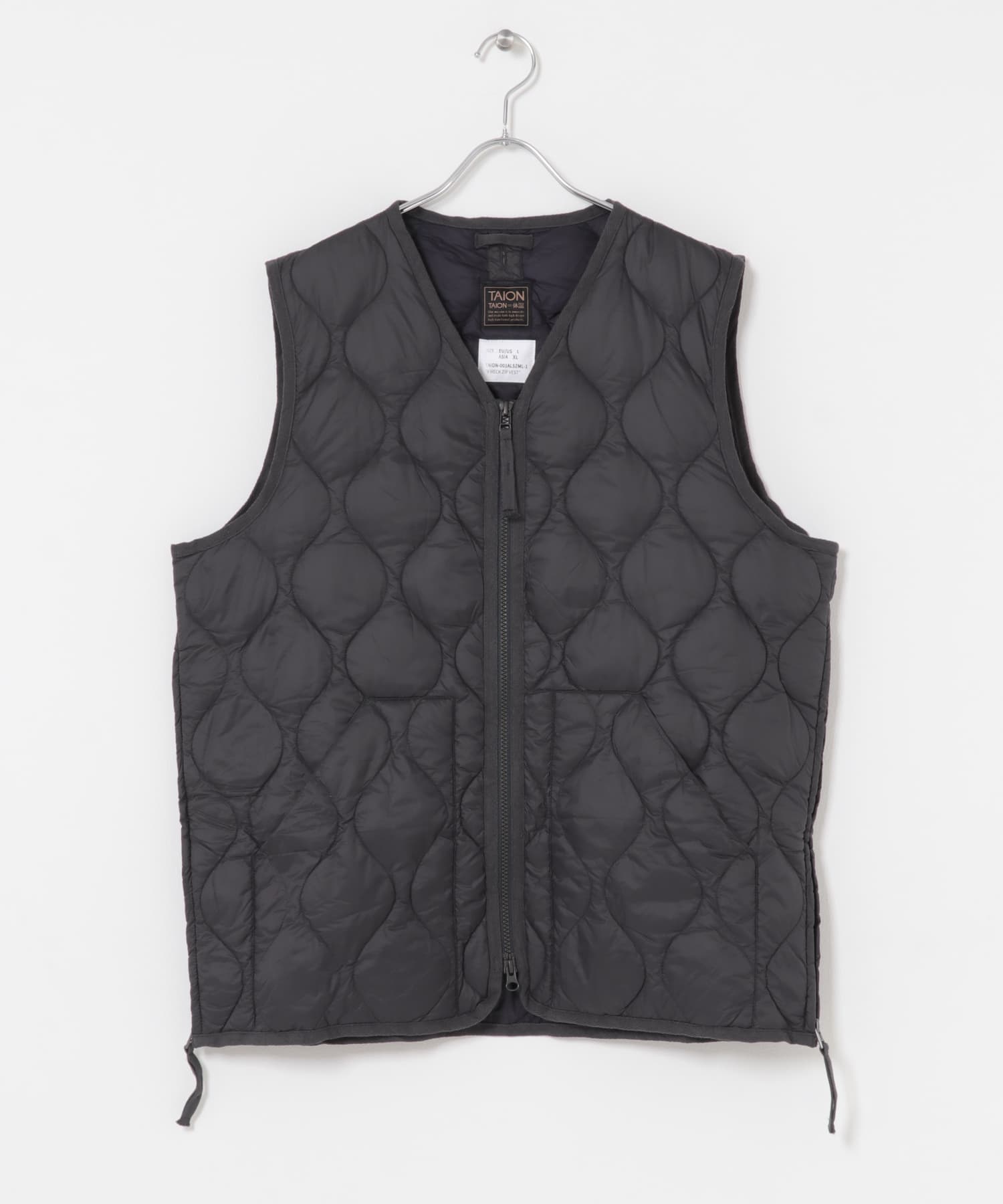 TAION　MILITARY V NECK DOWN VEST