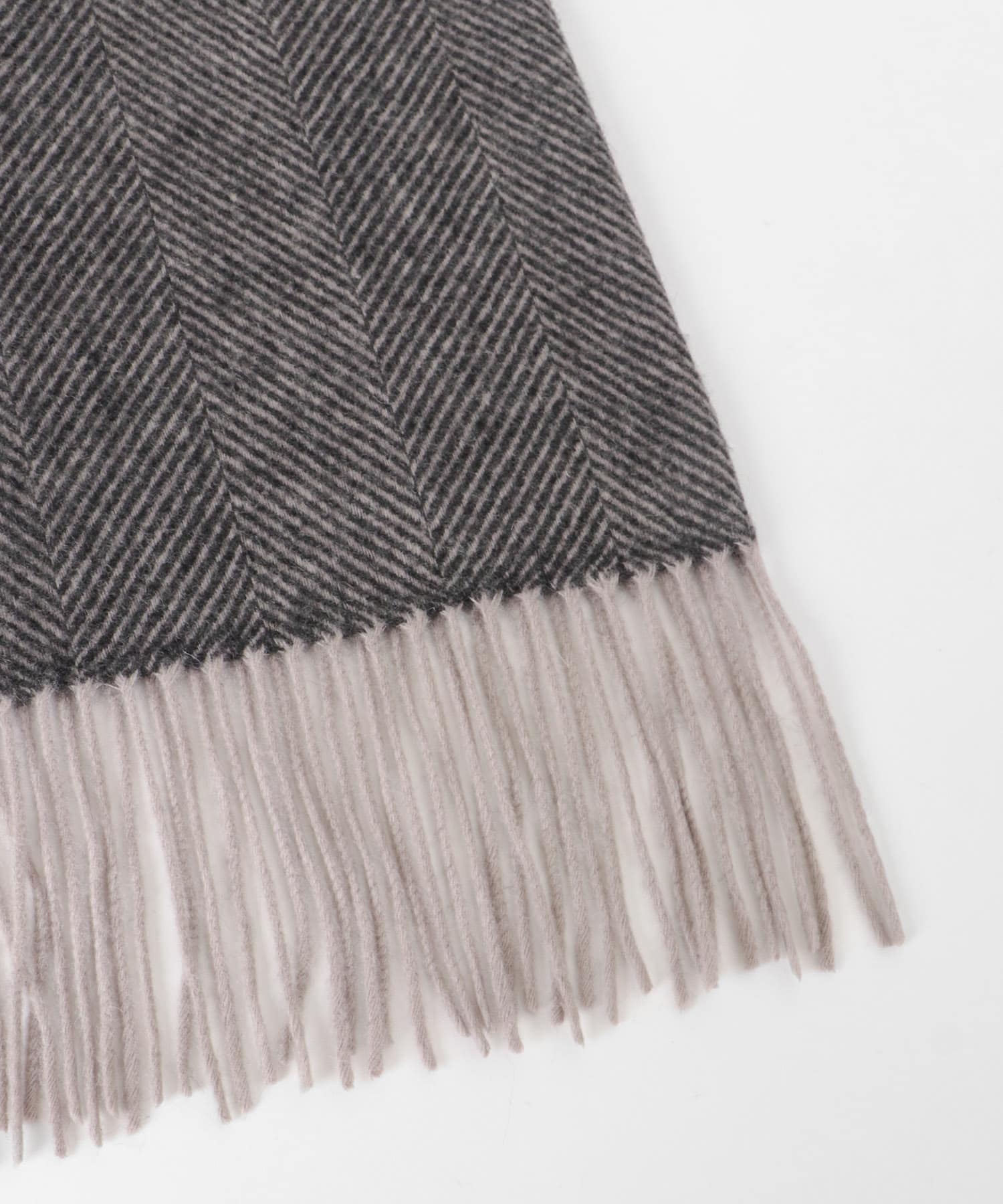 TWEED MILL　70-190 Lambswool Knee Rug H.CHARCOAL One