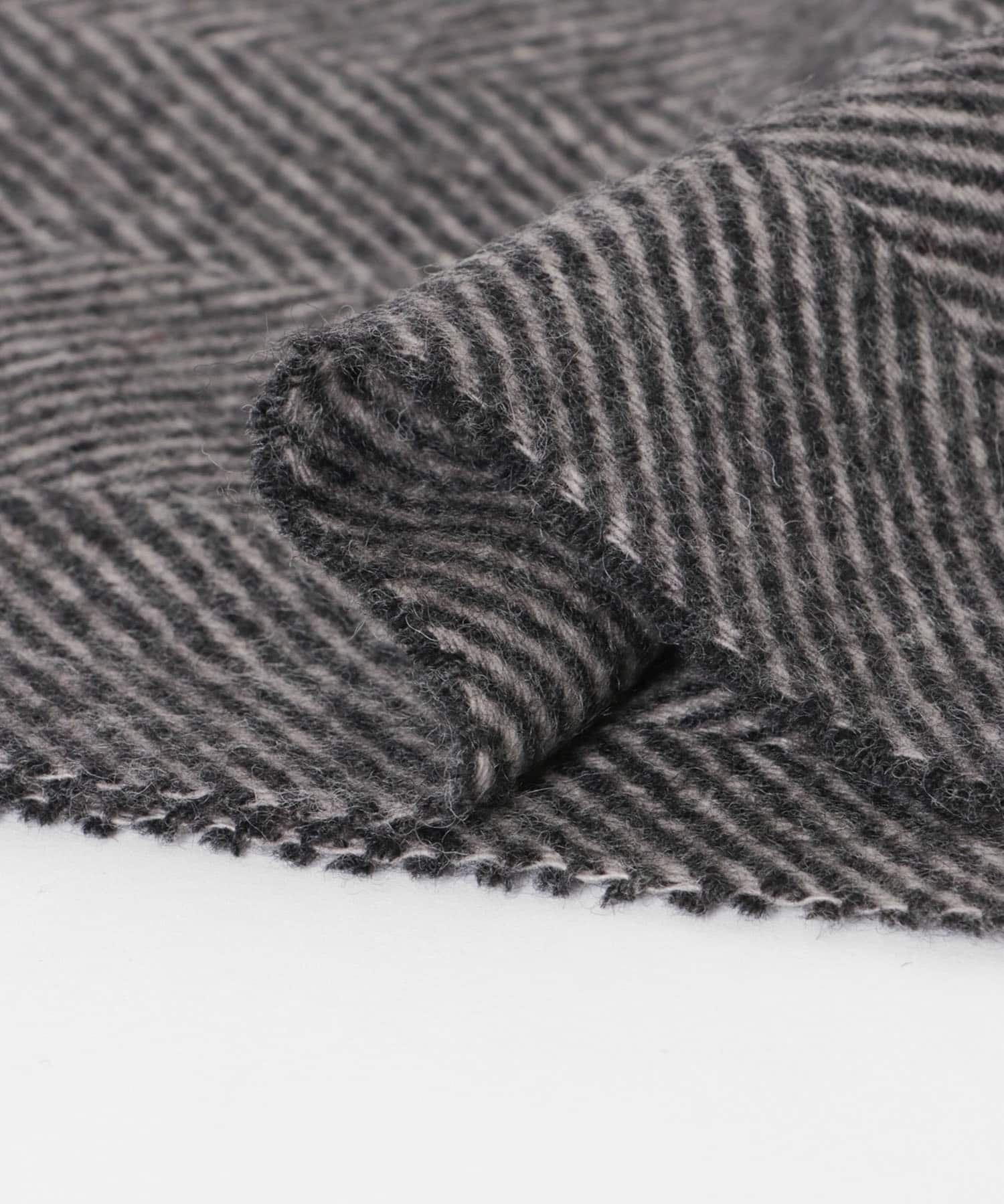 TWEED MILL　70-190 Lambswool Knee Rug H.CHARCOAL One