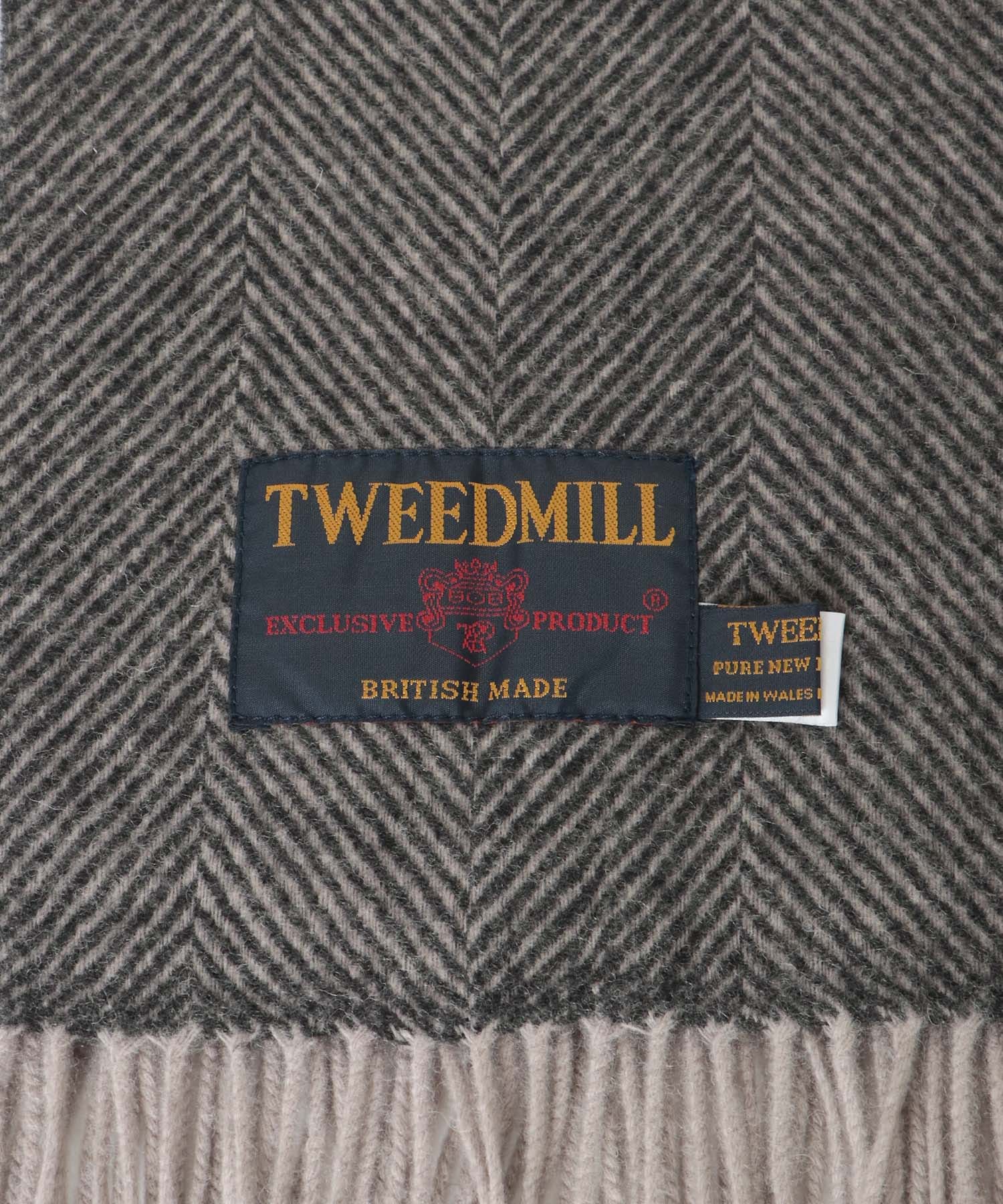 TWEED MILL　70-190 Lambswool Knee Rug H.CHARCOAL One
