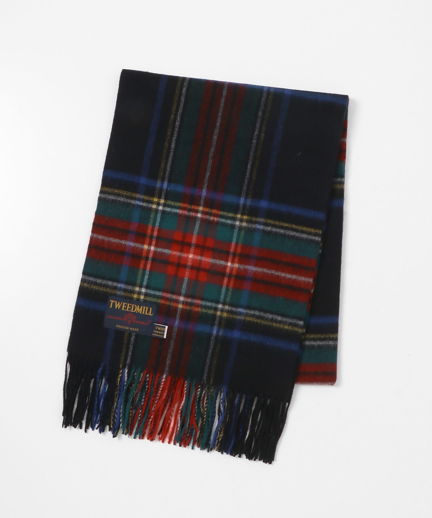 TWEED MILL　70-190 Lambswool Knee Rug BK STEWART One