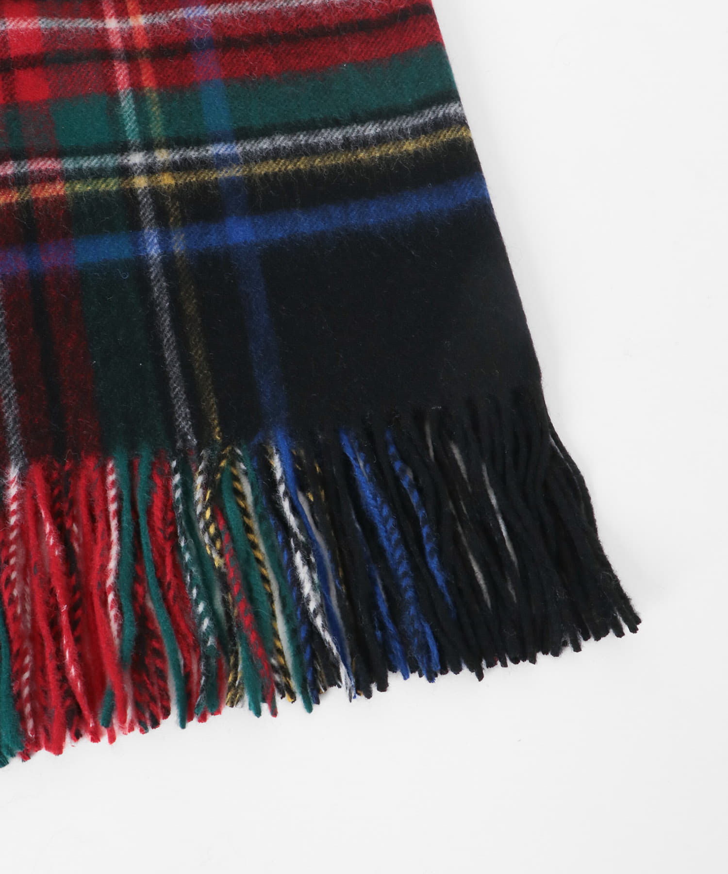 TWEED MILL　70-190 Lambswool Knee Rug BK STEWART One