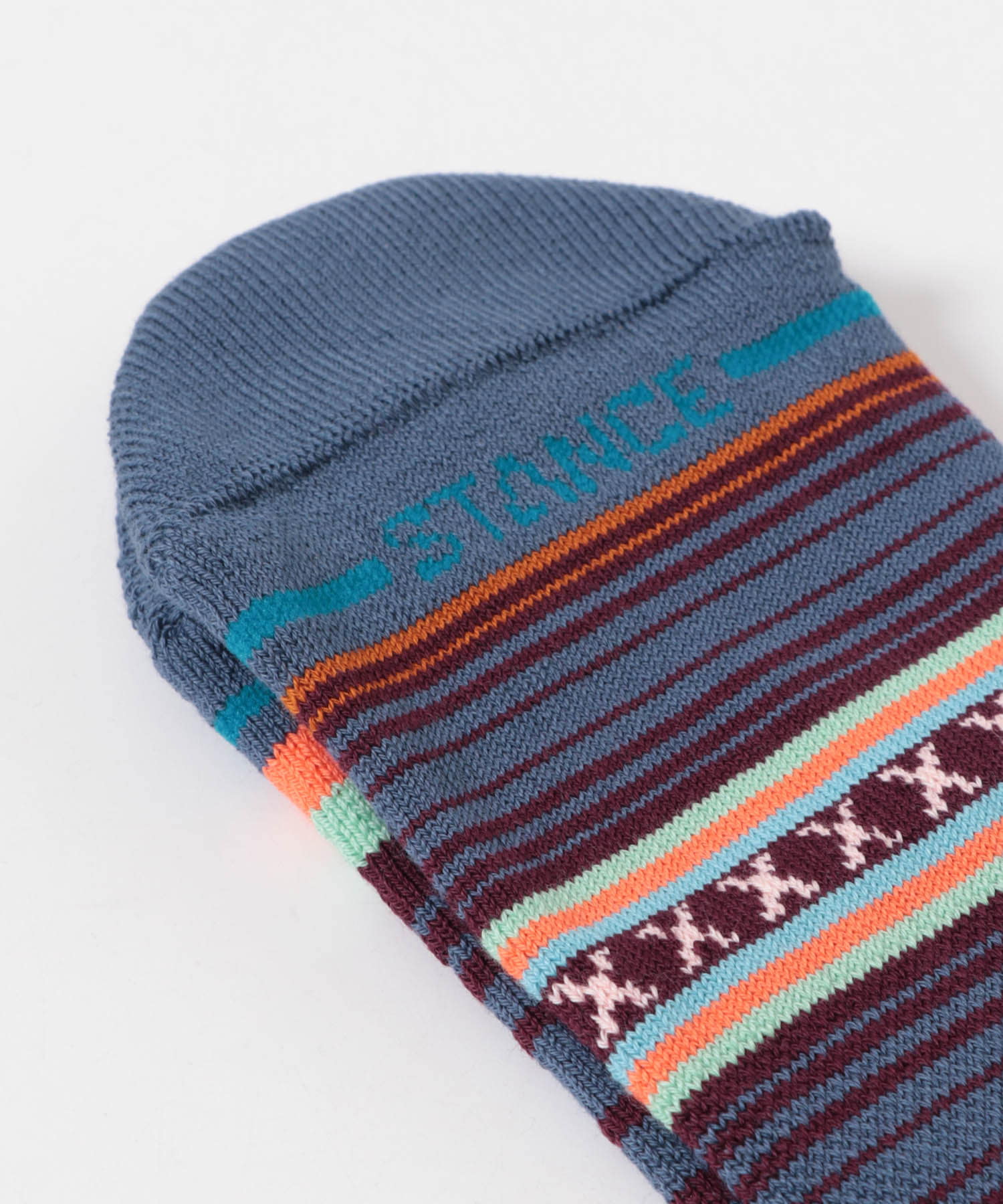 STANCE SOCKS　CURREN ST CREW SEA BLUE L