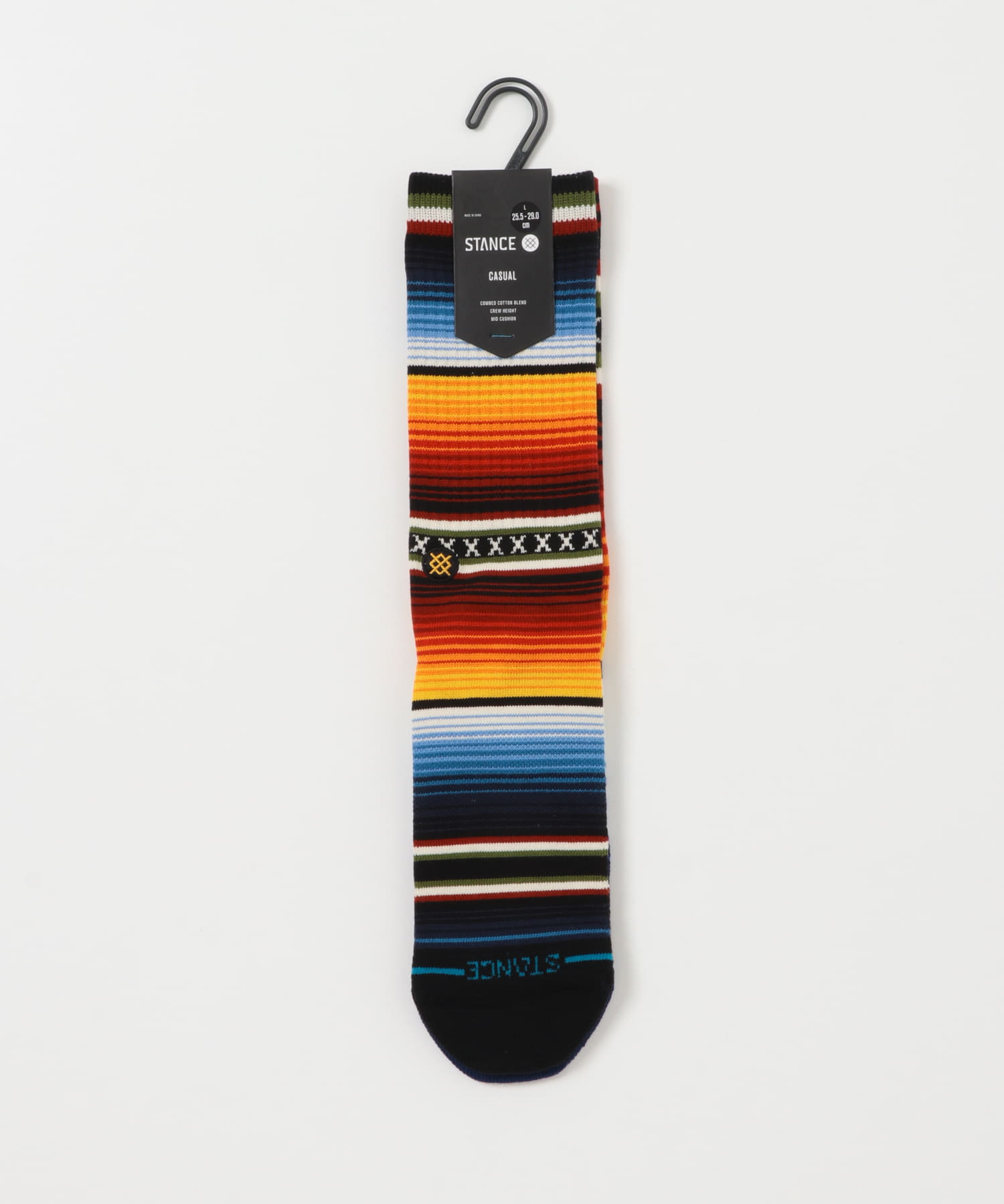 STANCE SOCKS　CURREN ST CREW RED L