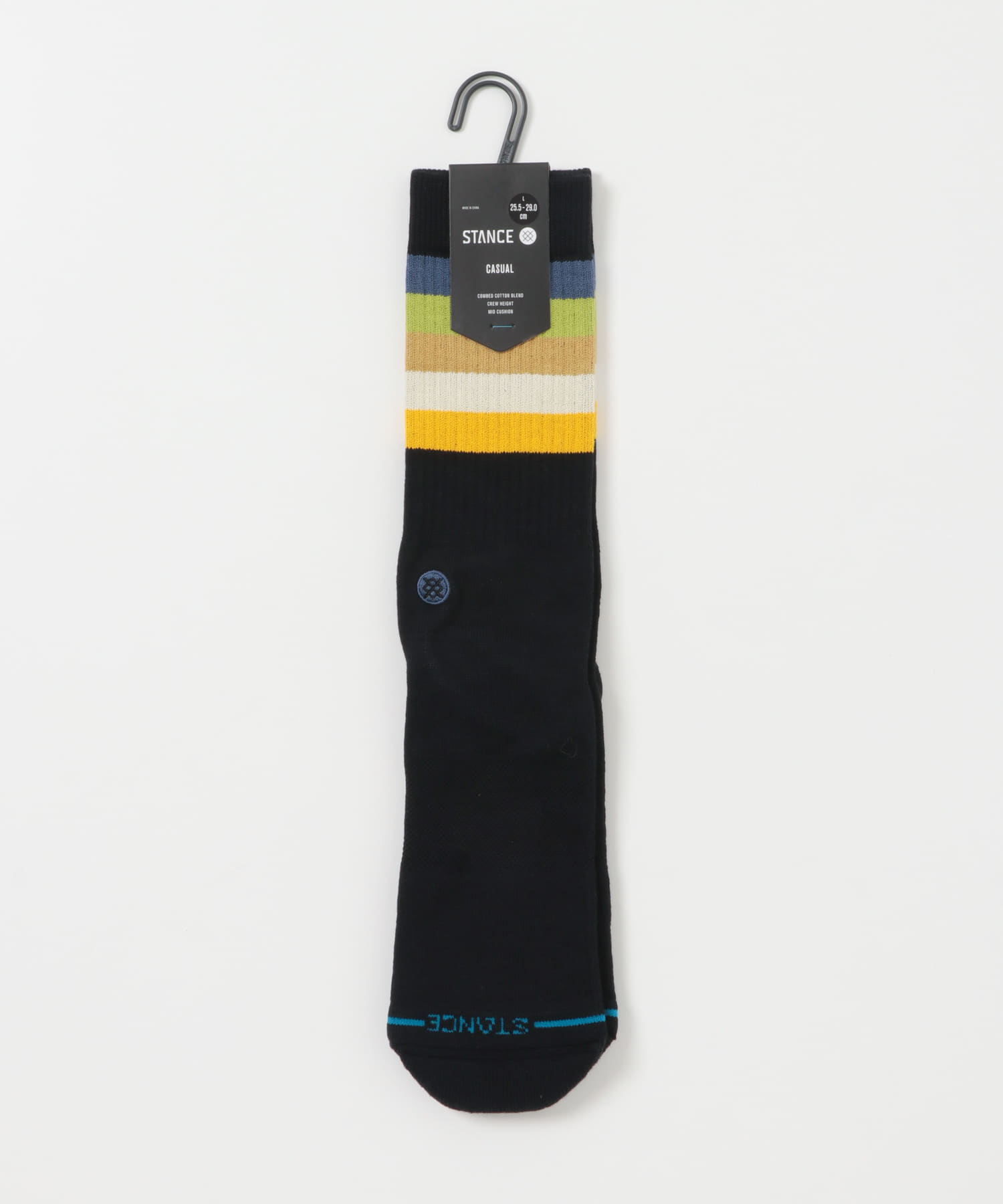 STANCE SOCKS　MALIBOO CREW BLACK L