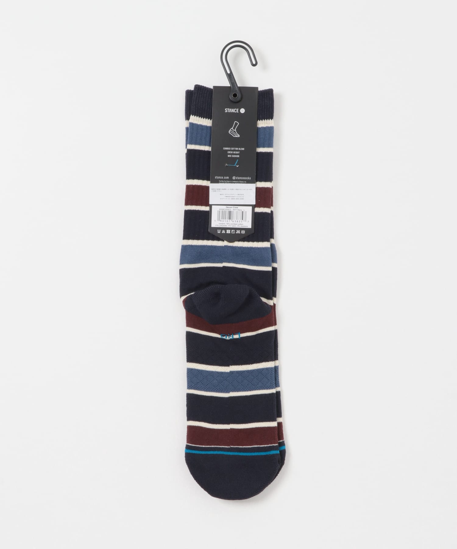 STANCE SOCKS　DEVON CREW NAVY L