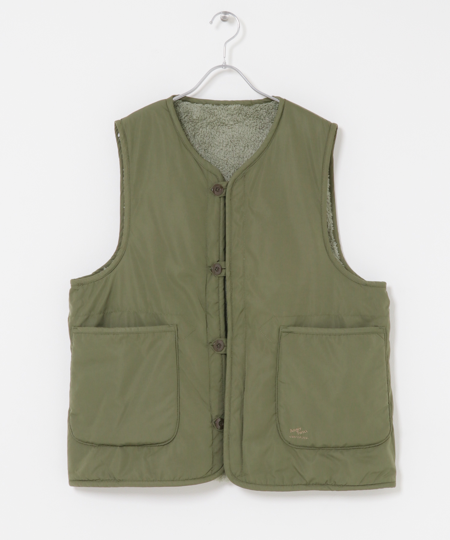 ARMY TWILL　Weather Reversible Vest KHAKI M