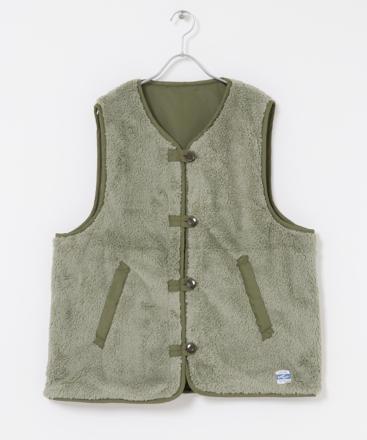 ARMY TWILL　Weather Reversible Vest KHAKI M