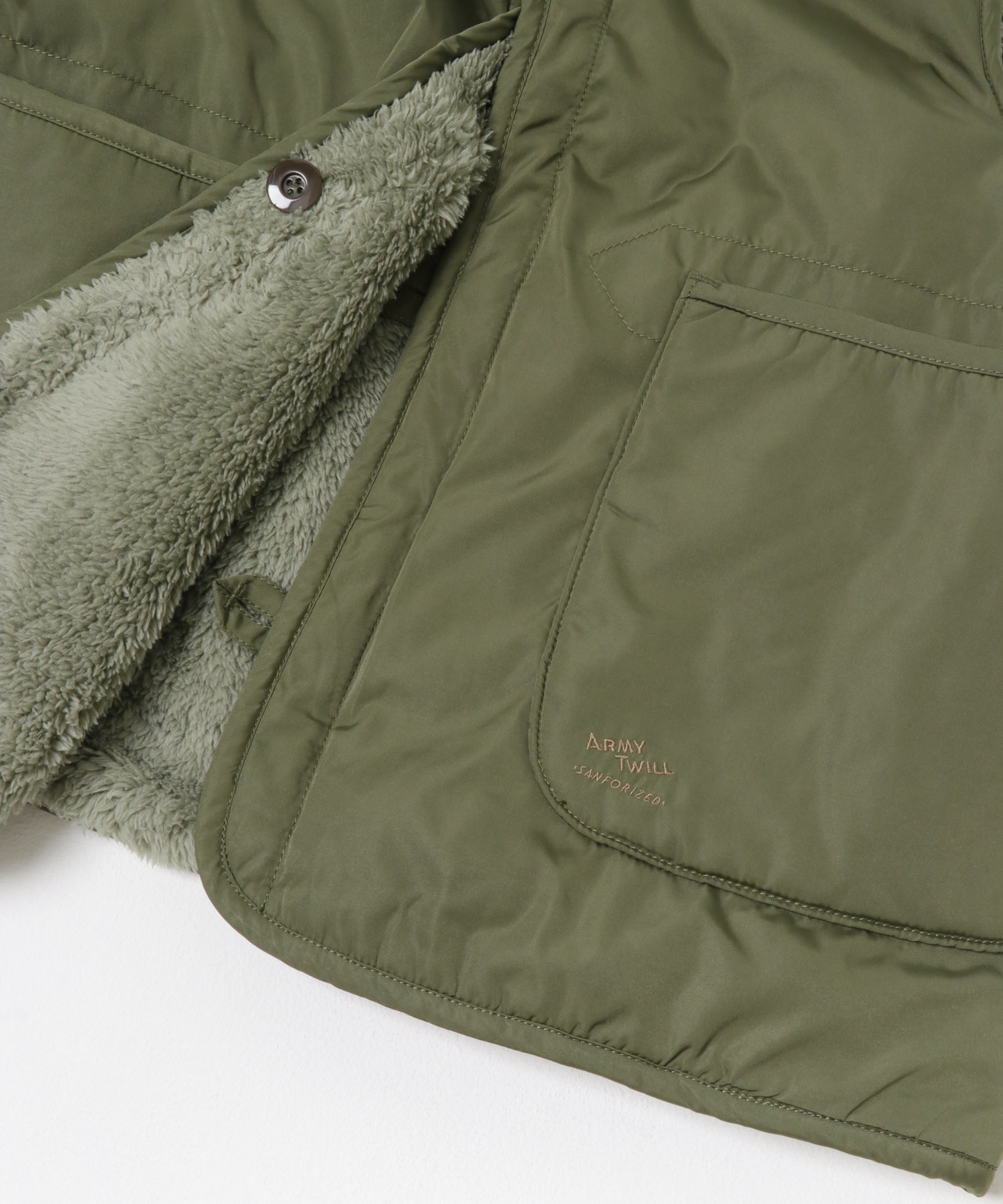 ARMY TWILL　Weather Reversible Vest KHAKI M