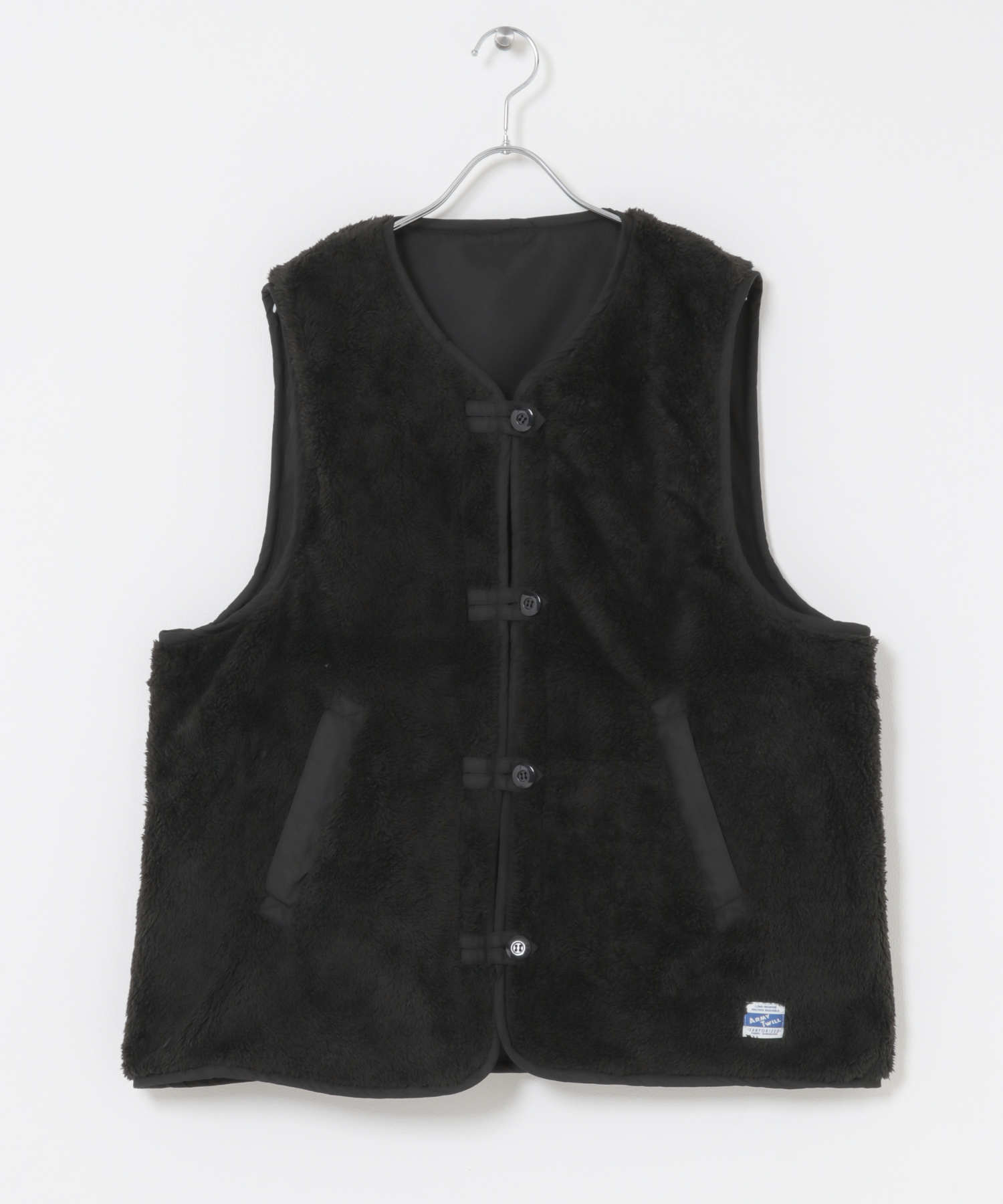 ARMY TWILL　Weather Reversible Vest BLACK M