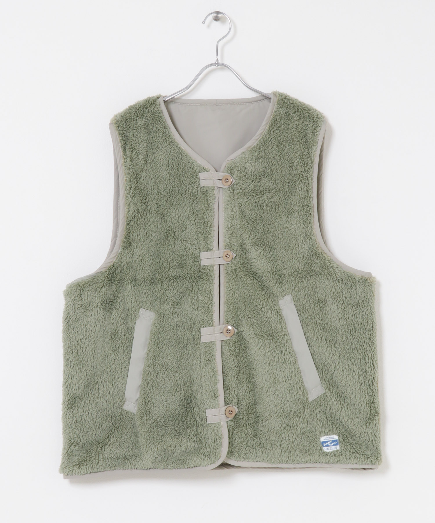 ARMY TWILL　Weather Reversible Vest GRAY M