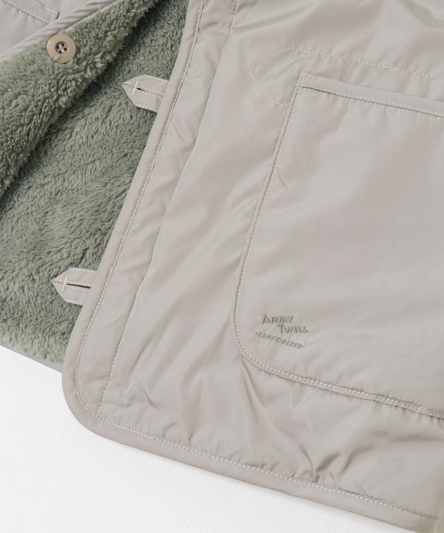 ARMY TWILL　Weather Reversible Vest GRAY M