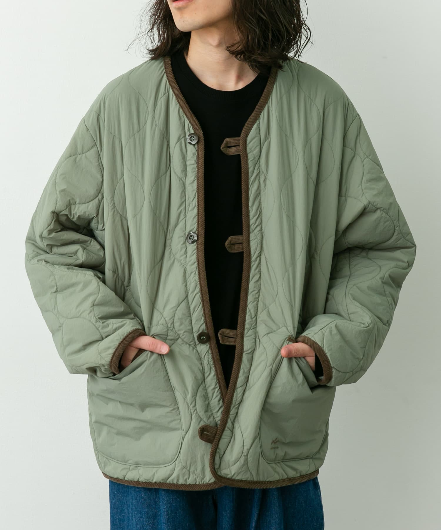 ARMY TWILL　QuiltingReversible Jacket