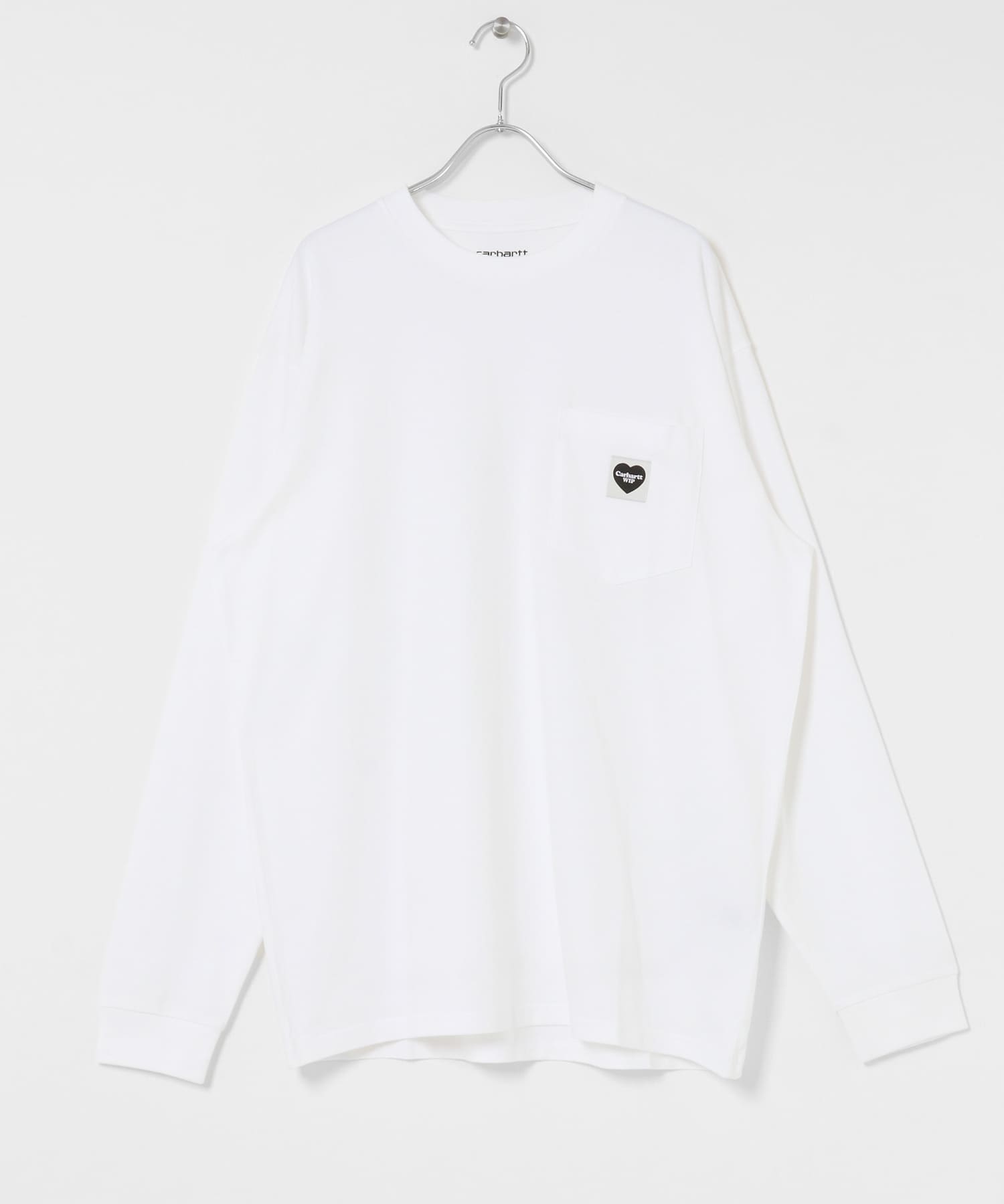 carhartt　LONG-SLEEVE POCKET HEART T-SHIRTS White S