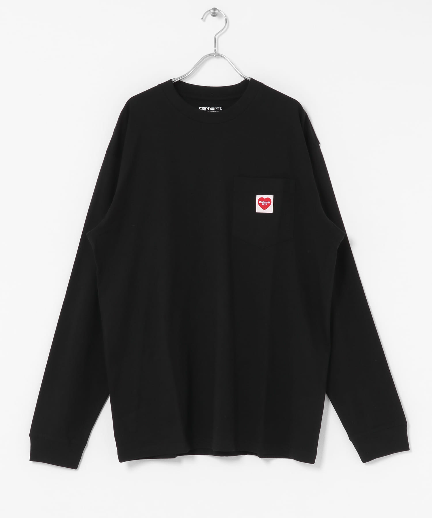 carhartt　LONG-SLEEVE POCKET HEART T-SHIRTS Black S