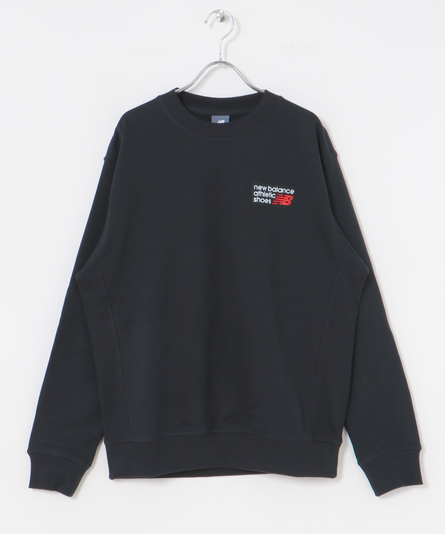 NEW BALANCE　プレミアムロゴスウェットクルー ブラック M