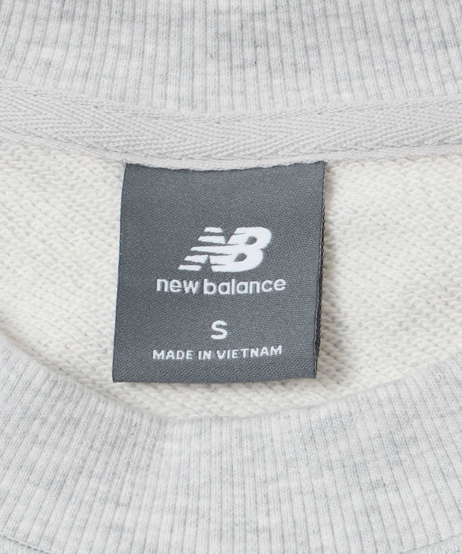 NEW BALANCE　プレミアムロゴスウェットクルー アッシュヘザー M