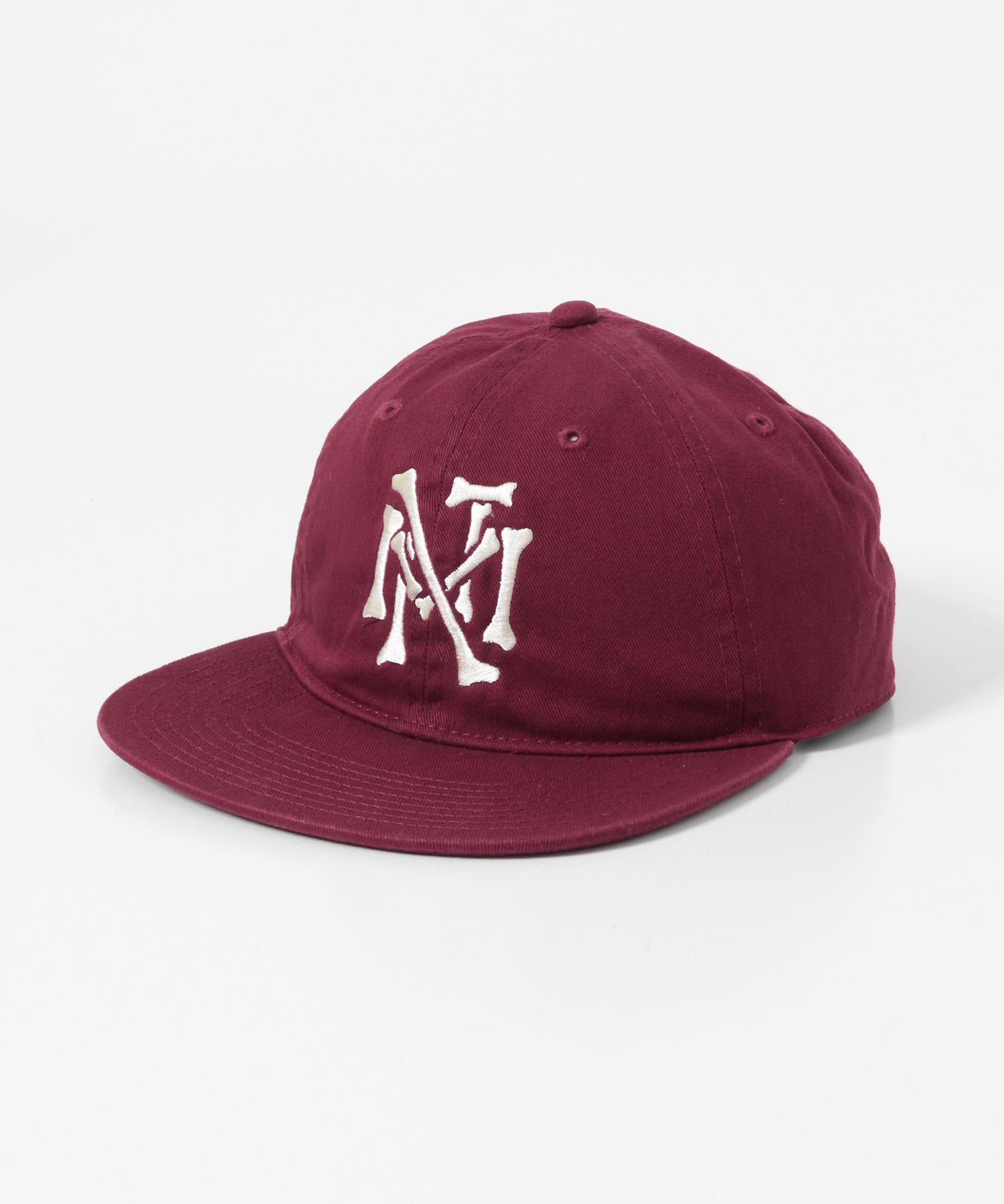 MAGIC NUMBER　BONES EMBLEM LOW CAP BURGUNDY Free