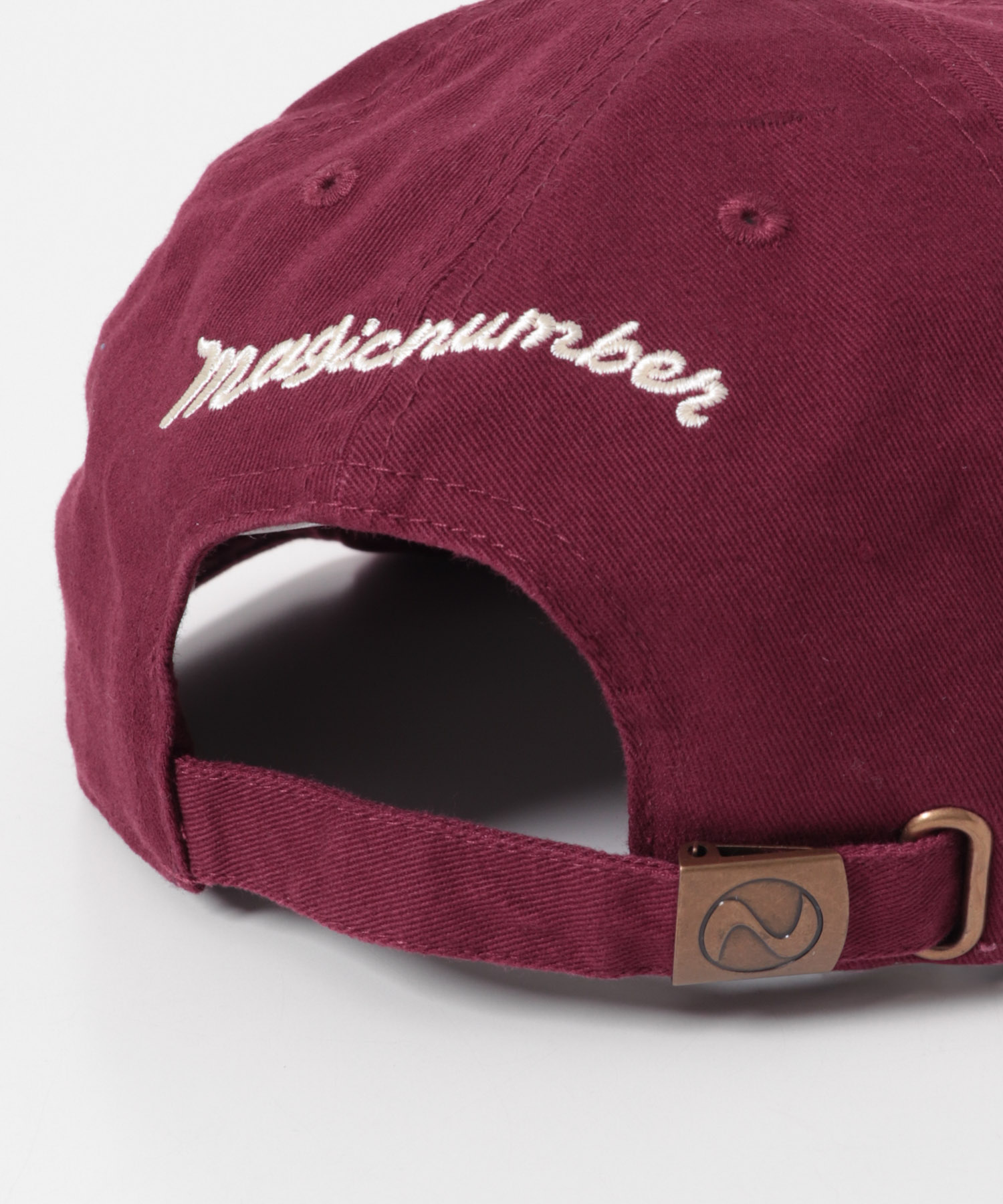 MAGIC NUMBER　BONES EMBLEM LOW CAP BURGUNDY Free