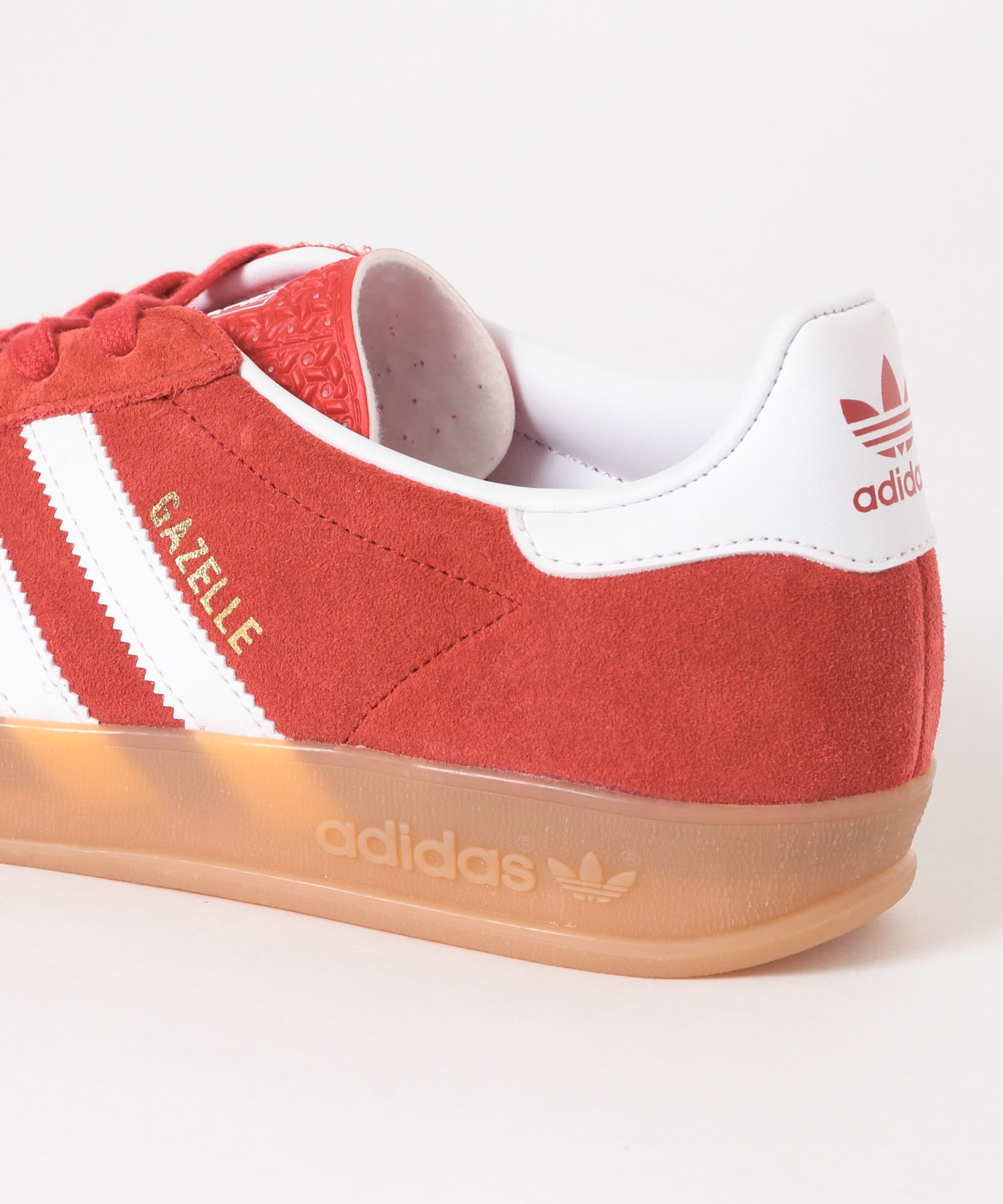 adidas　GAZELLE INDOOR ベタースカーレット 23